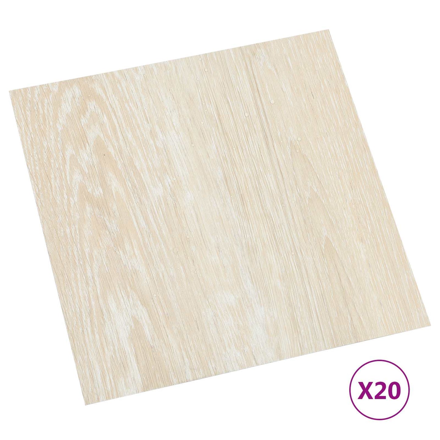 Selvheftende Gulvplanker 30,5 x 30,5 cm 20 pcs PVC