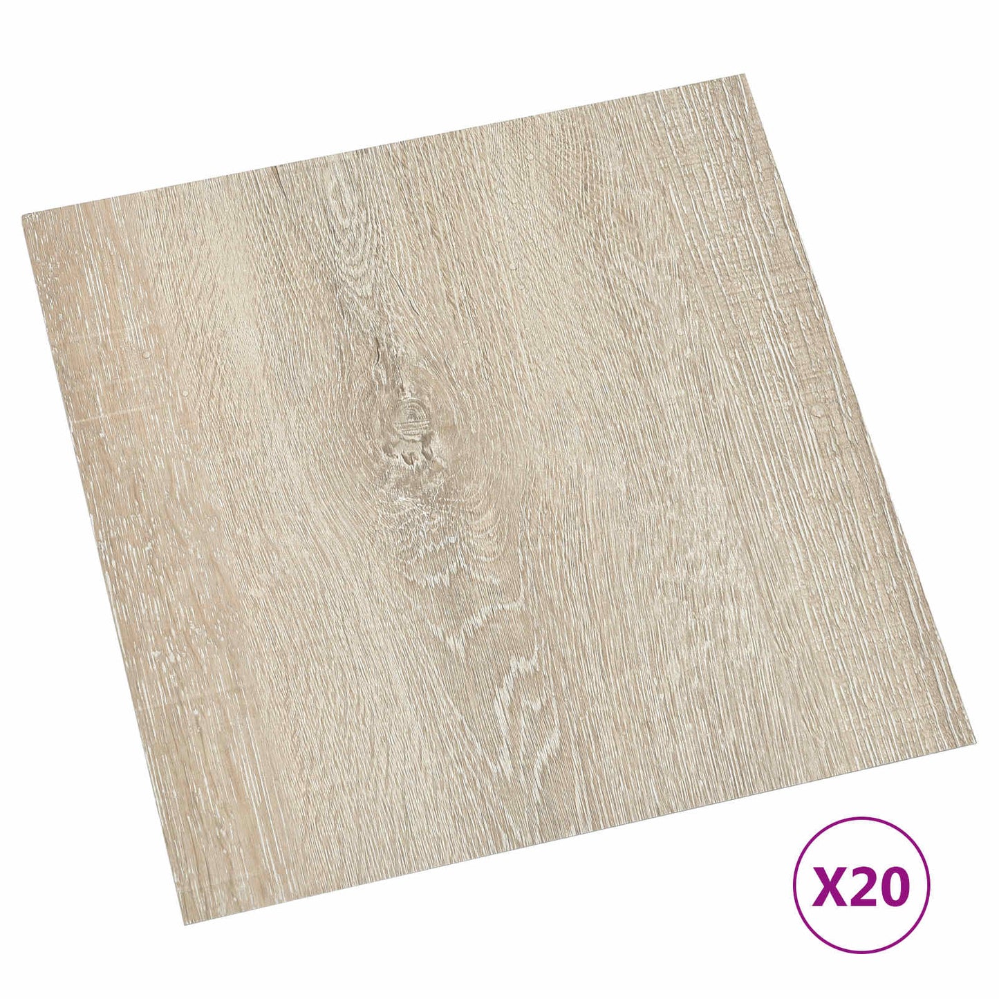 Selvheftende Gulvplanker 30,5 x 30,5 cm 20 pcs PVC