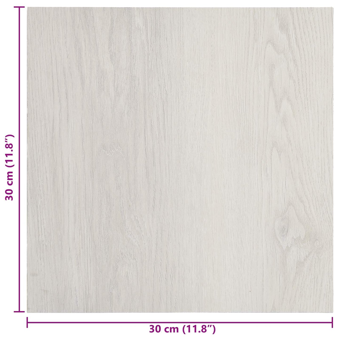 Selvheftende Gulvplanker 30,5 x 30,5 cm 20 pcs PVC Lys beige