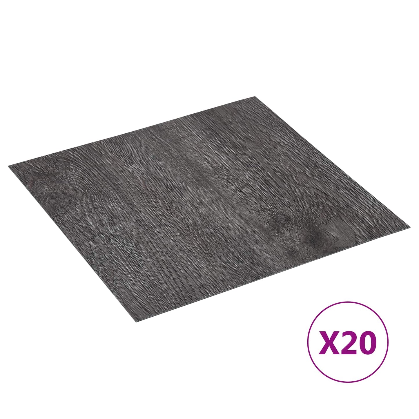 Selvheftende Gulvplanker 30,5 x 30,5 cm 20 pcs PVC