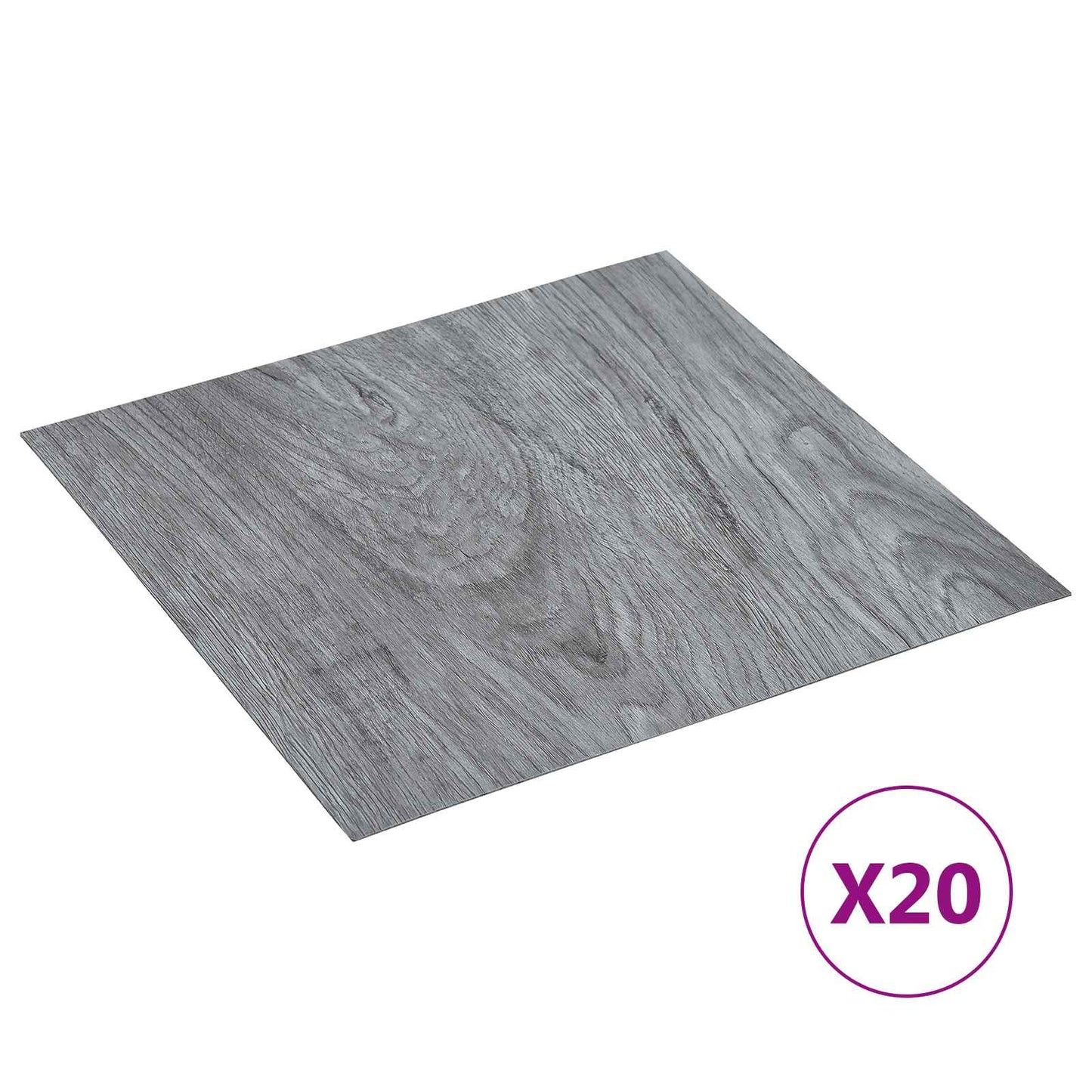 Selvheftende Gulvplanker 30,5 x 30,5 cm 20 pcs PVC