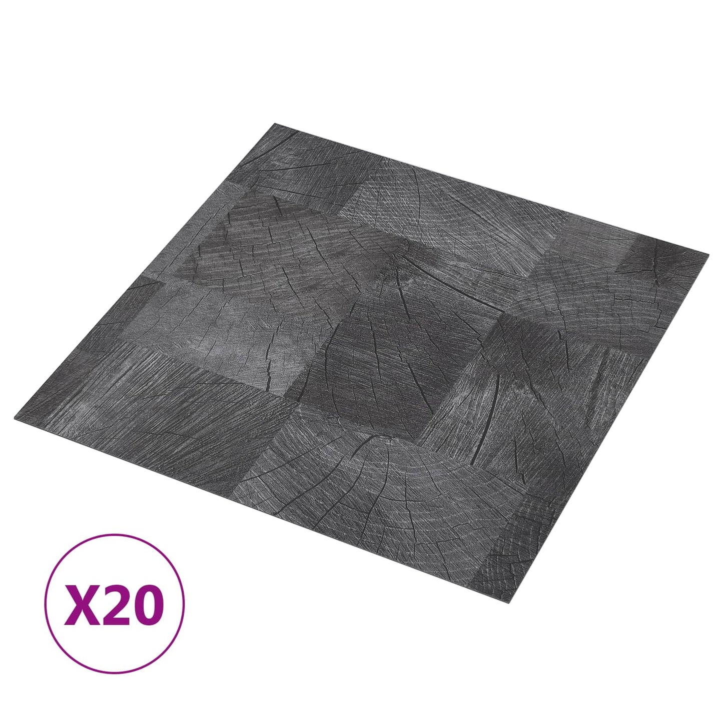 Selvheftende Gulvplanker 30,5 x 30,5 cm 20 pcs PVC