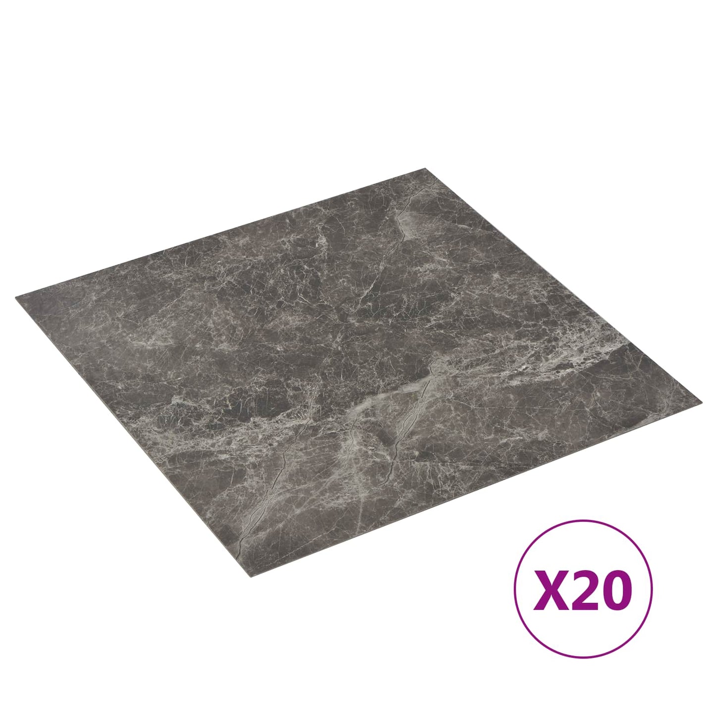 Selvheftende Gulvplanker 30,5 x 30,5 cm 20 pcs PVC Flerfarget