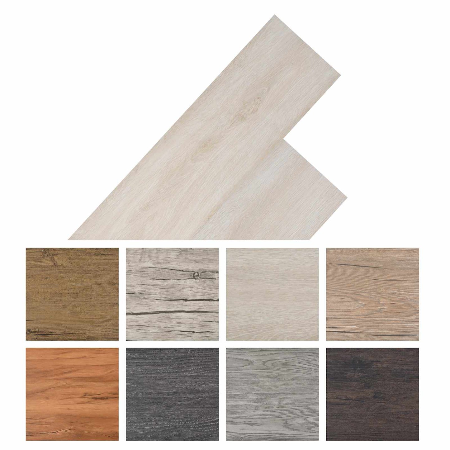 Selvheftende PVC Gulvplanker 30,5 x 61 cm 28 pcs PVC