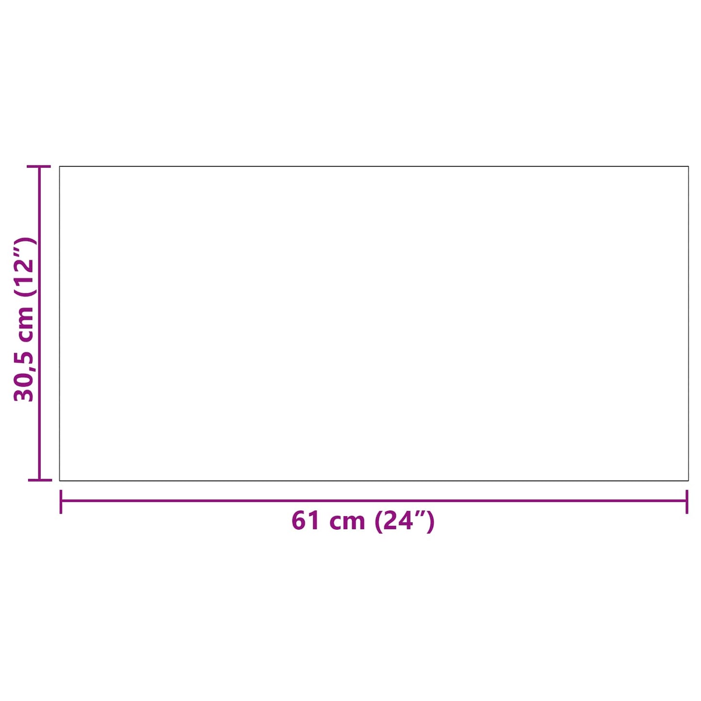Selvheftende PVC Gulvplanker 30,5 x 61 cm 28 pcs PVC
