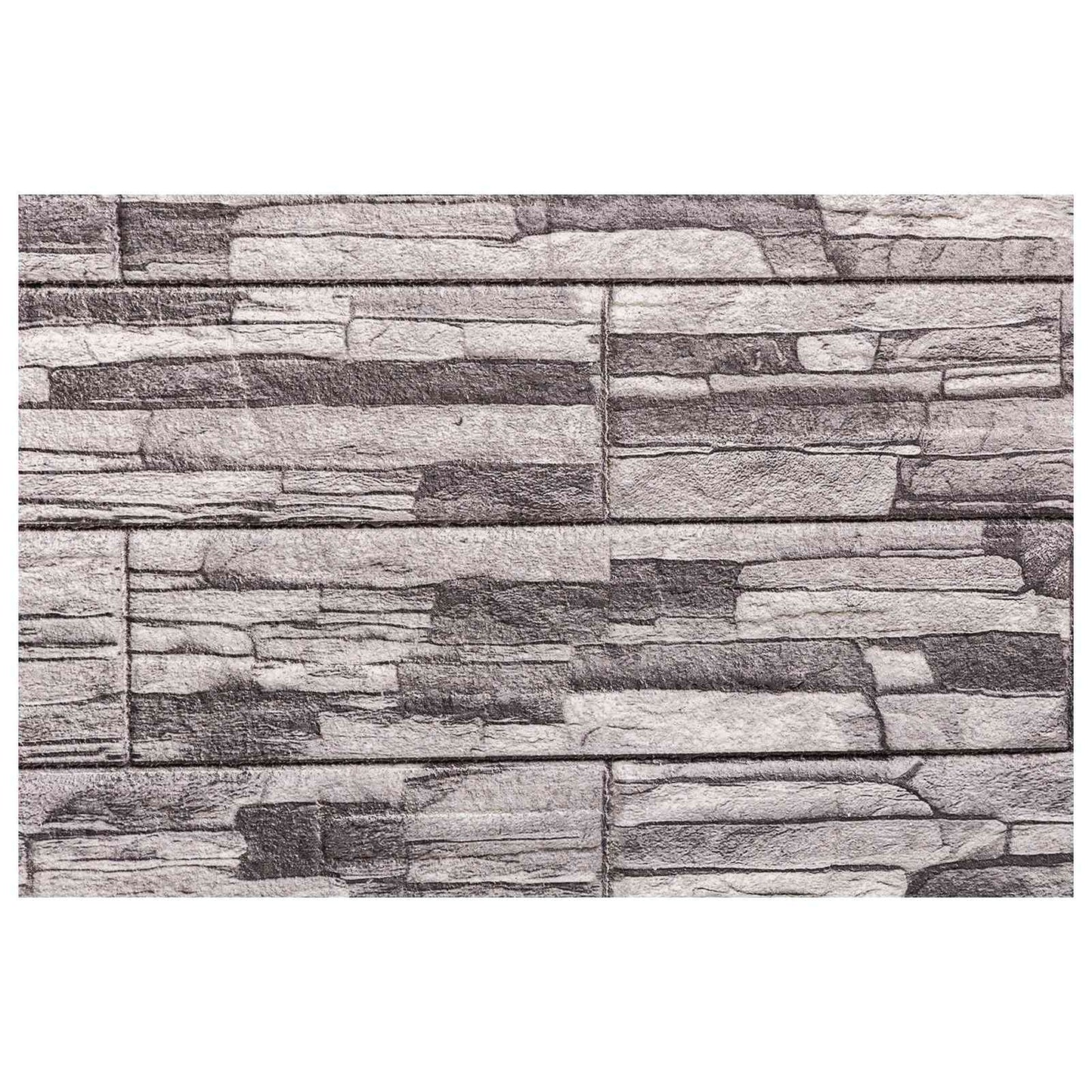 Veggpaneler 10 pcs Mørk Grå og Lys Grå 100 x 50 cm EPS Skum
