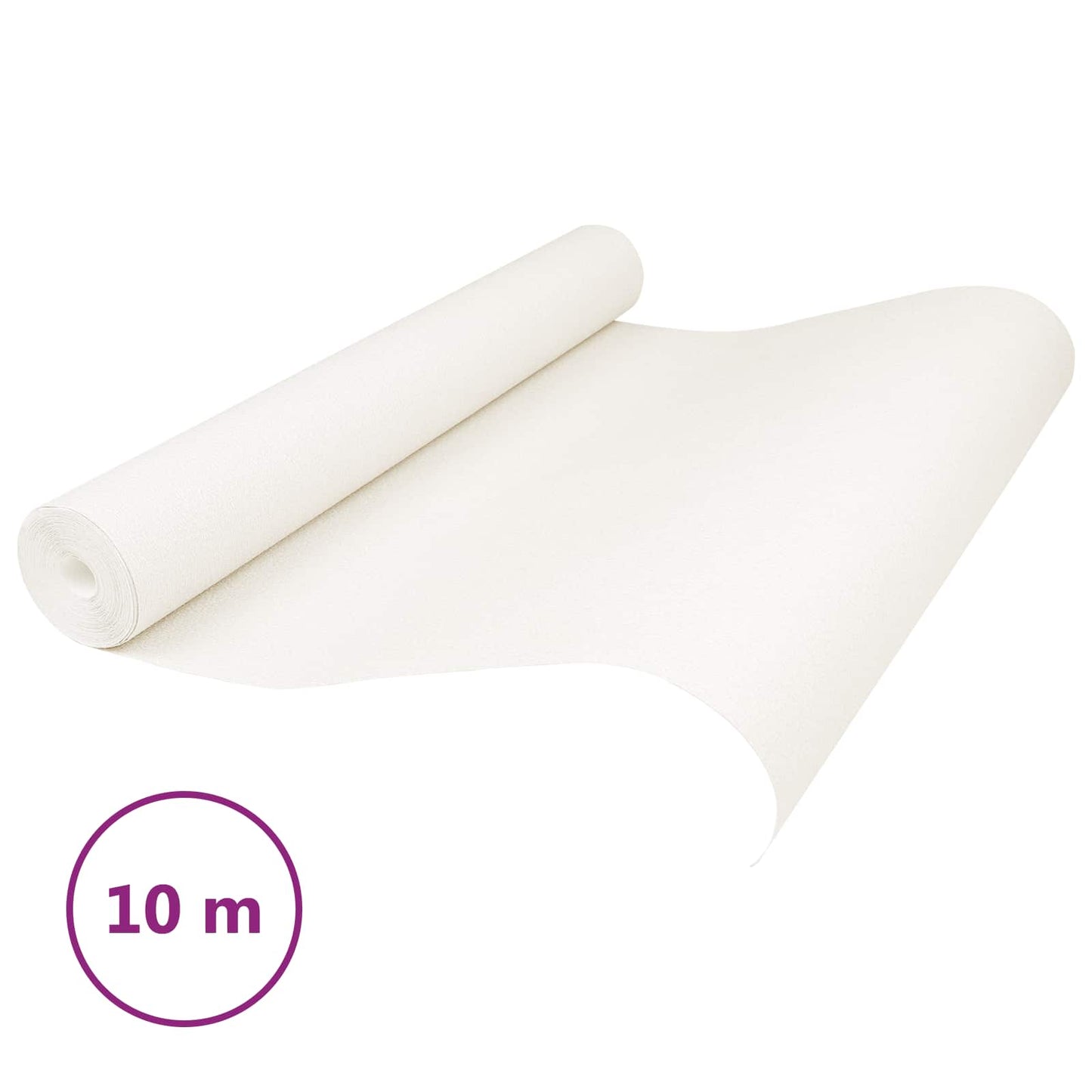 3D Solid Tapet Stripete Kremhvit 10 x 0,53 m Non-Woven Stof