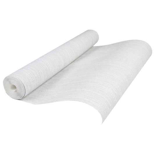 3D Solid Tapet Stripete Lysegrå 10 x 0,53 m Non-Woven Stof