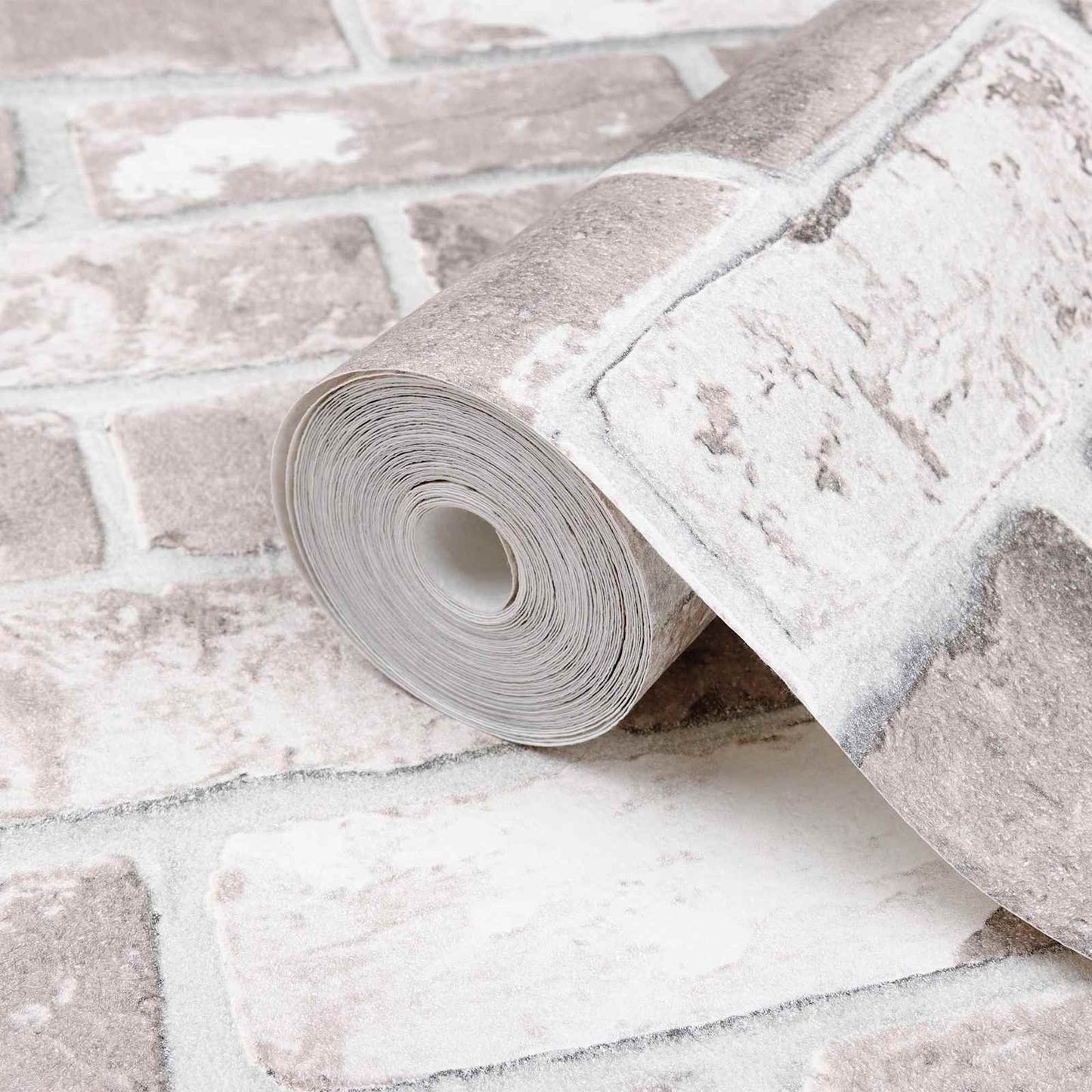 3D Solid Tapet Stripete Murstein 10 x 0,53 m Non-Woven Stof