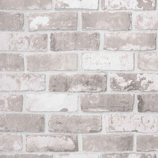 3D Solid Tapet Stripete Murstein 10 x 0,53 m Non-Woven Stof