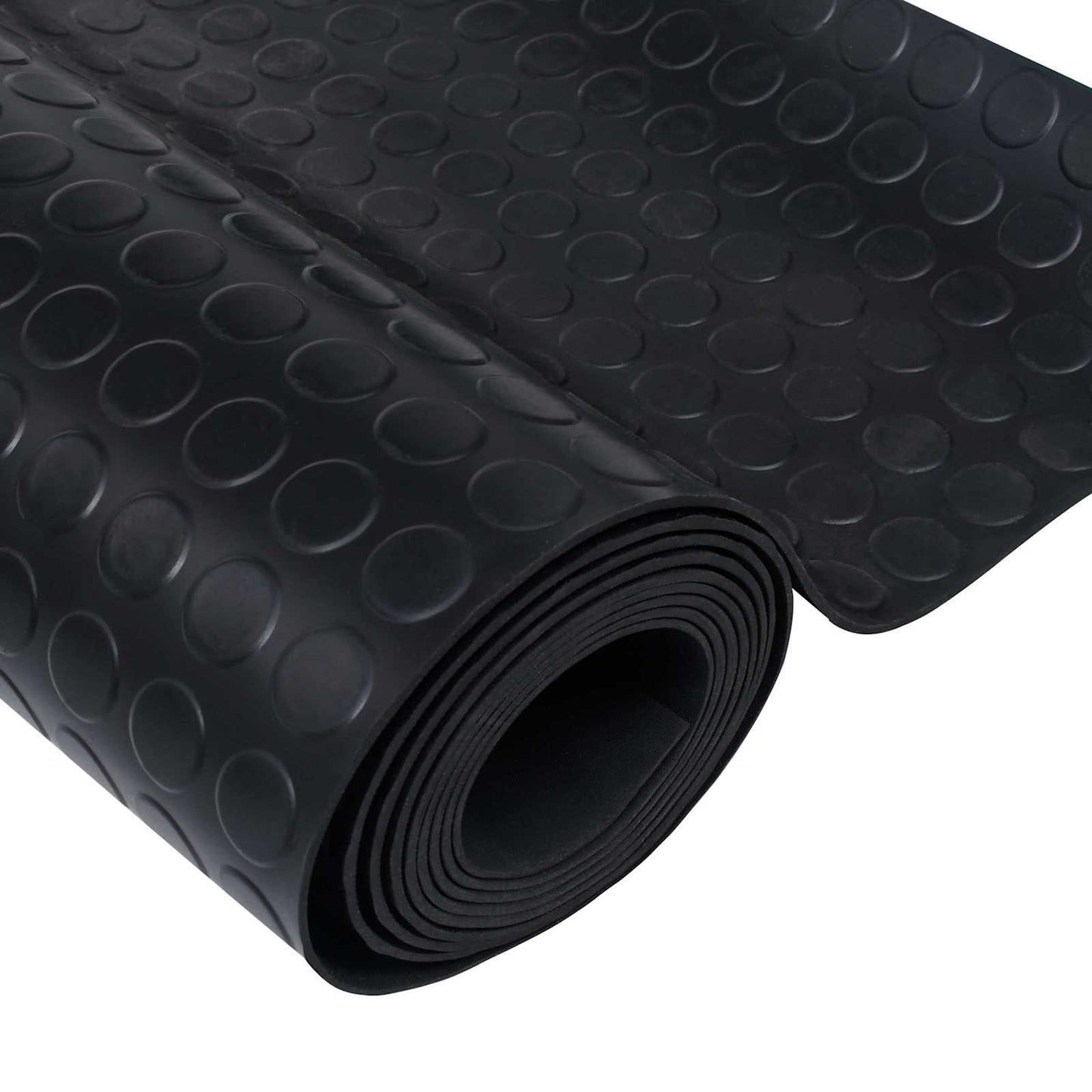 Gulv Matte Svart 1,5 x 4 m Gummi