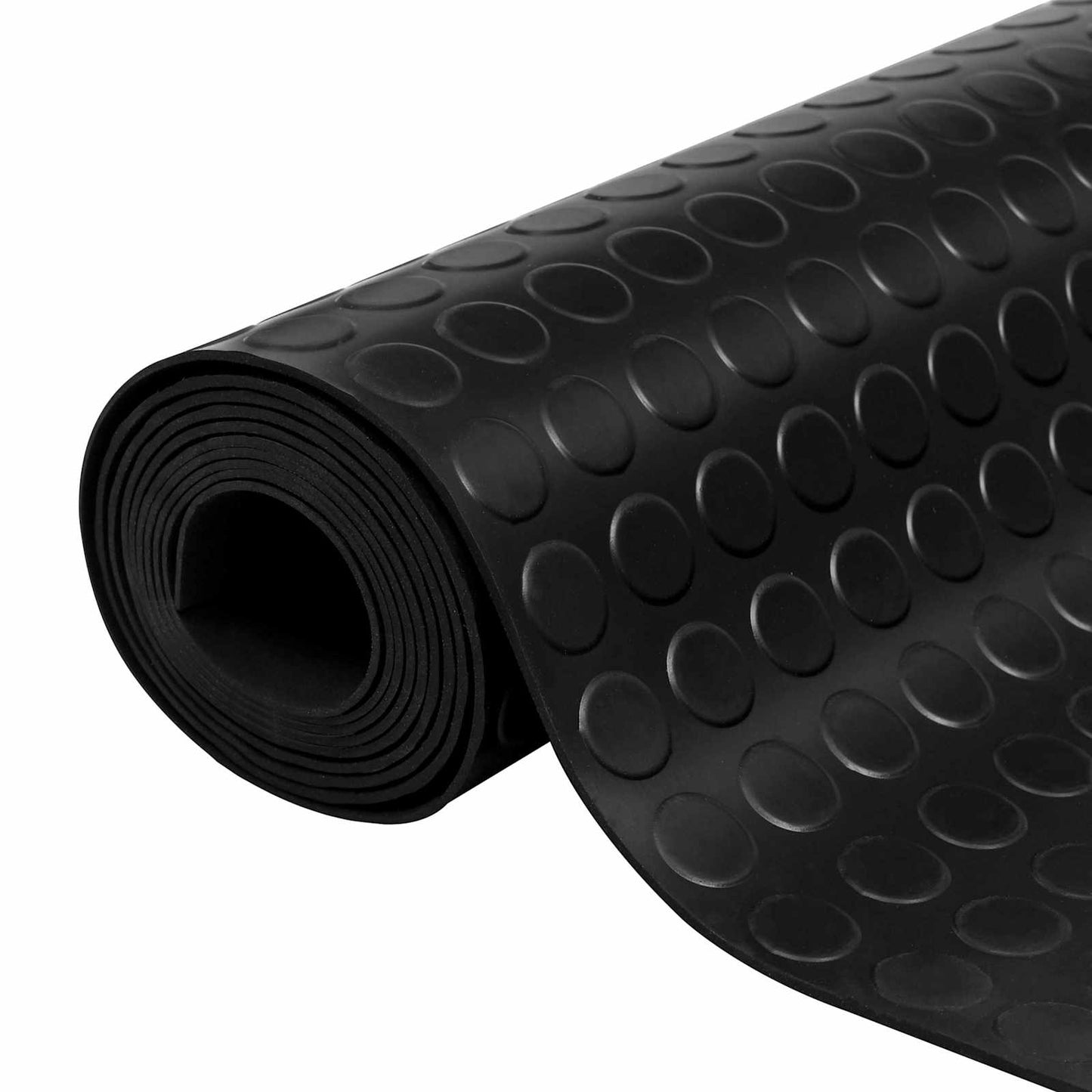 Gulv Matte Svart 1,5 x 4 m Gummi
