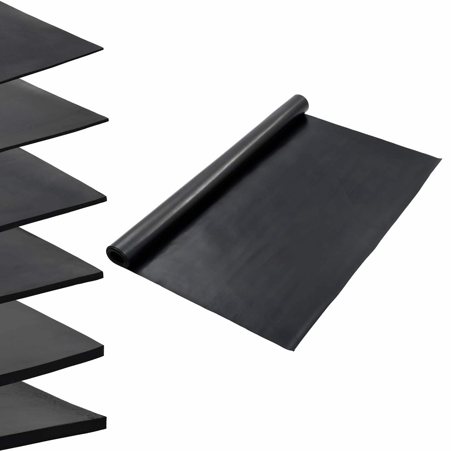 Gulv Matte Svart 1,2 x 2 m Gummi