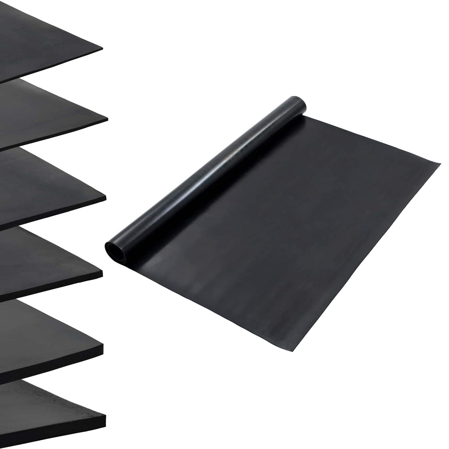 Gulv Matte Svart 1,2 x 2 m Gummi