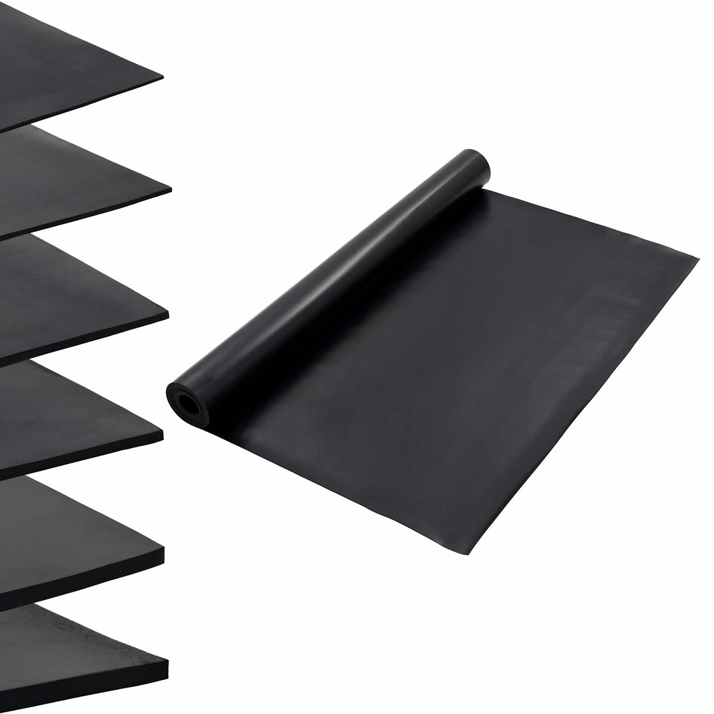 Gulv Matte Svart 1,2 x 5 m Gummi