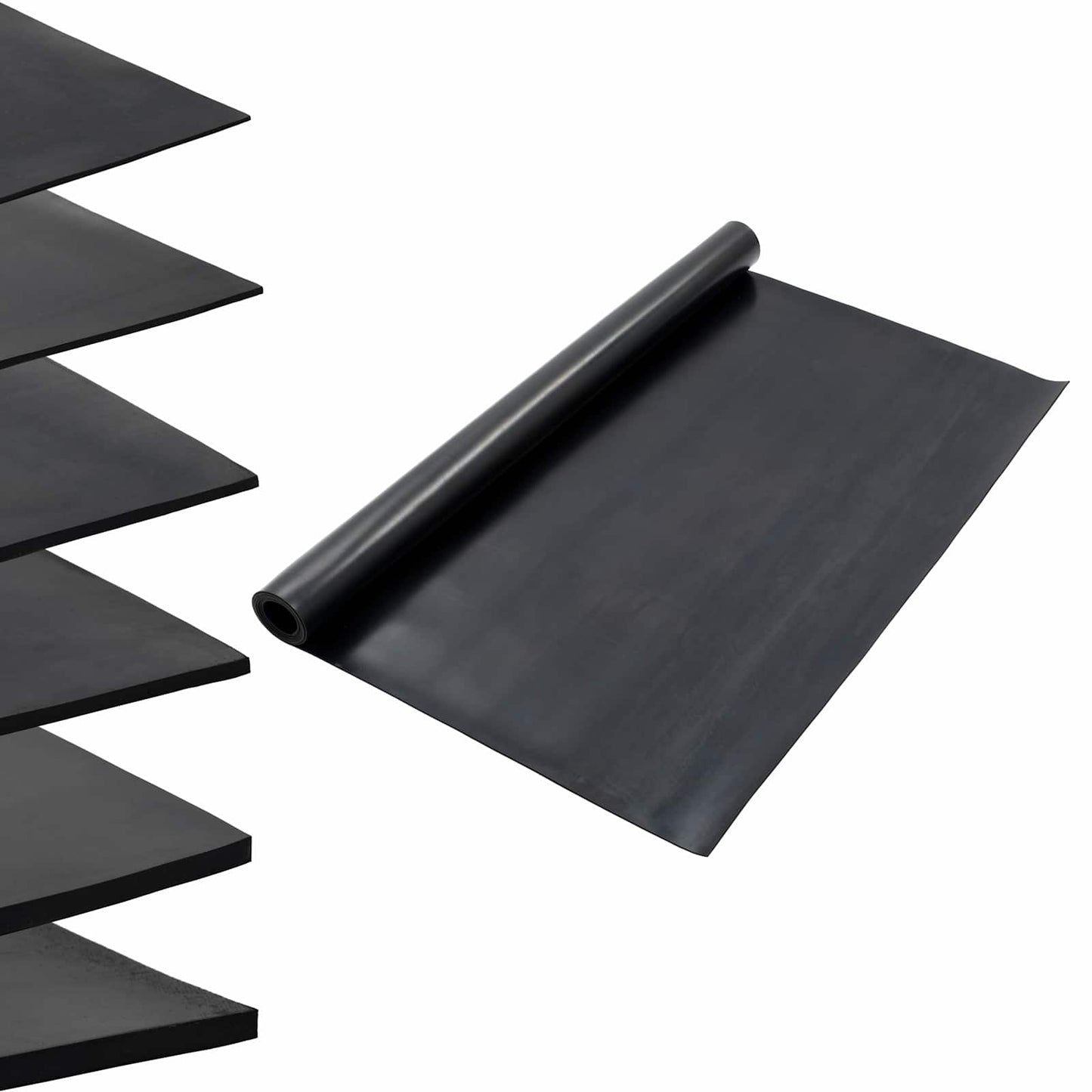 Gulv Matte Svart 1,2 x 2 m Gummi