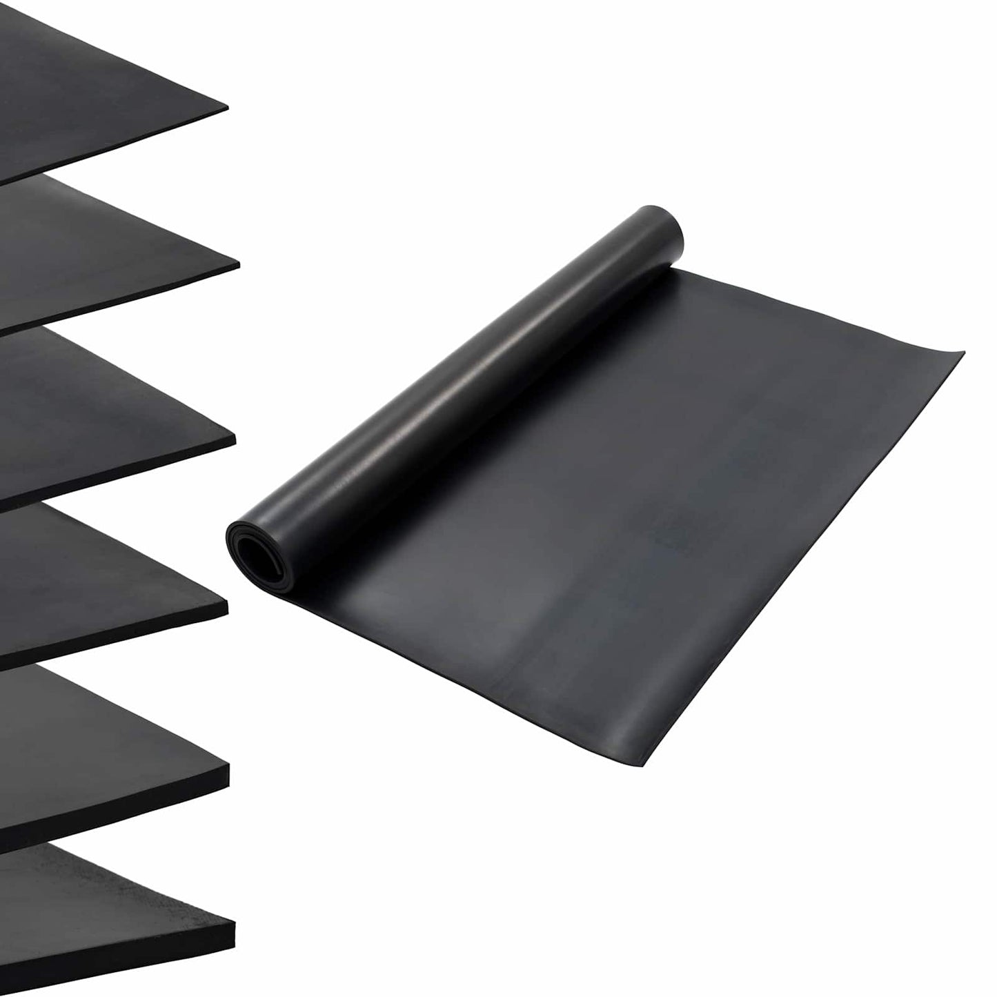 Gulv Matte Svart 1,2 x 2 m Gummi