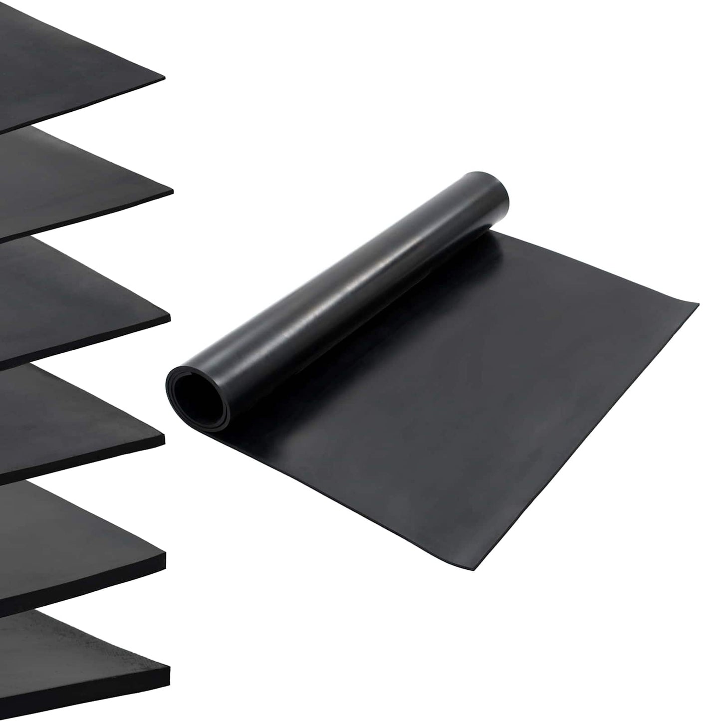 Gulv Matte Svart 1,2 x 2 m Gummi