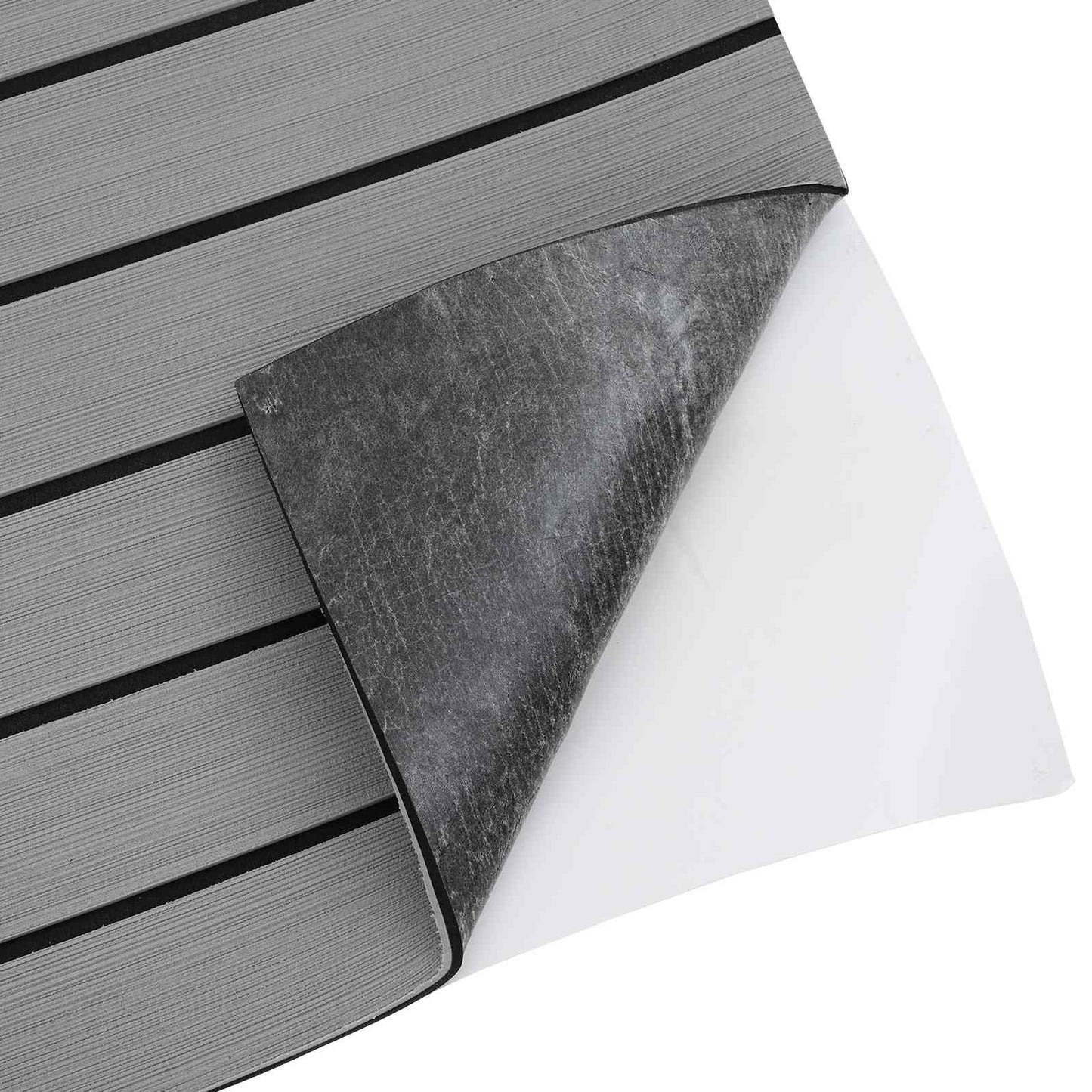 Båtmatt Stripete Lys Grå og Svart 240 x 60 cm EVA