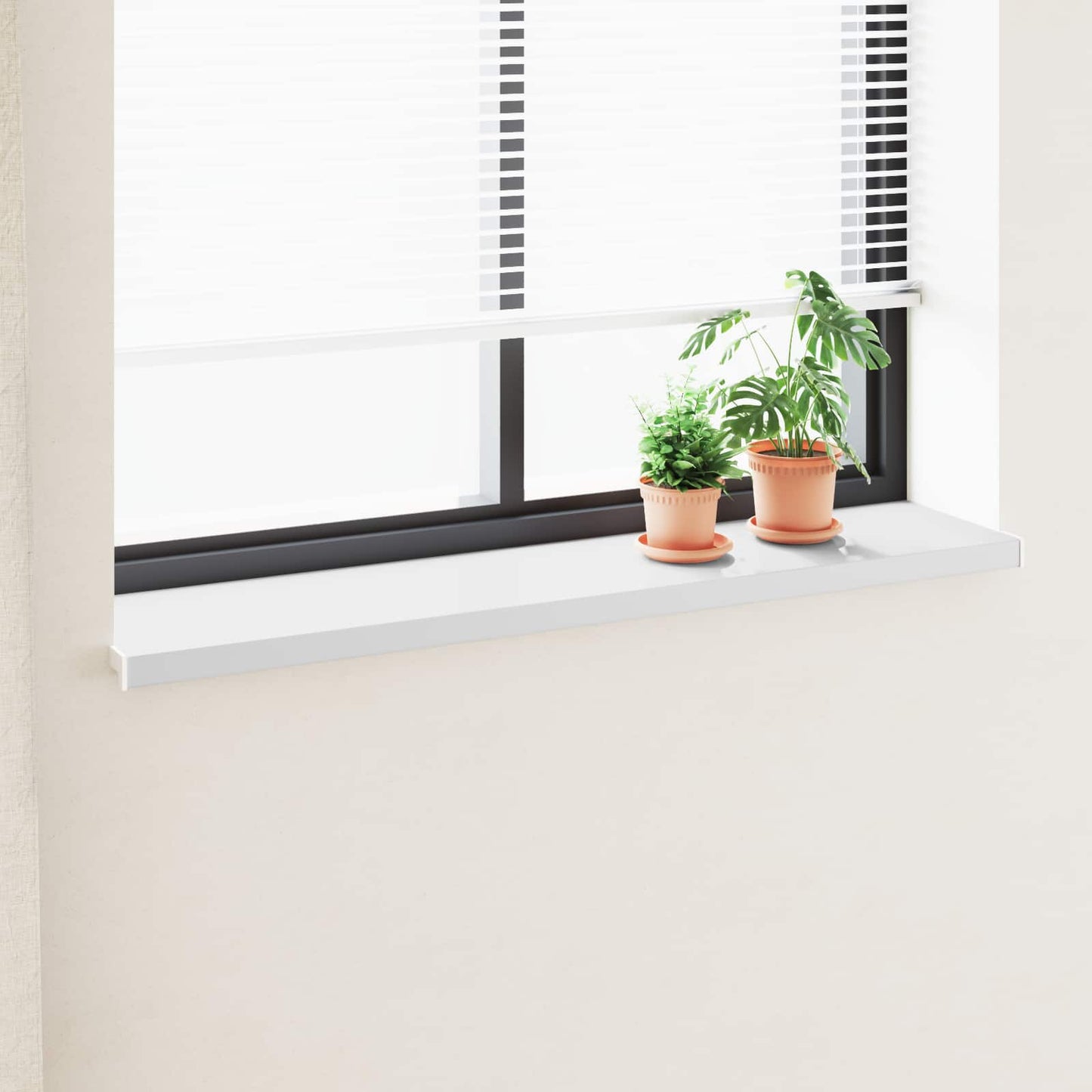 Vinduskarmer Hvit 120 x 30 x 4,5 cm PVC