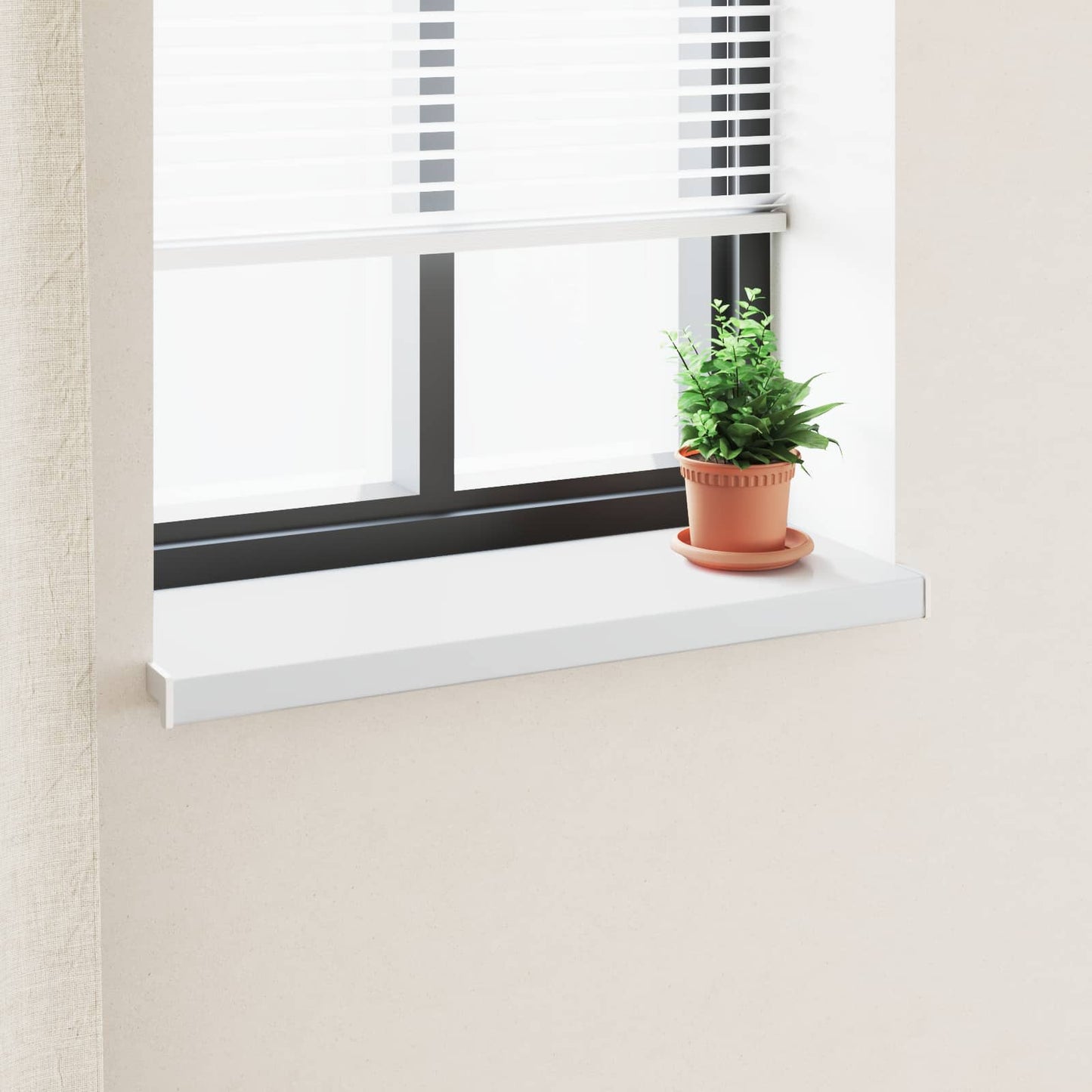 Vinduskarmer Hvit 60 x 35 x 4,5 cm PVC