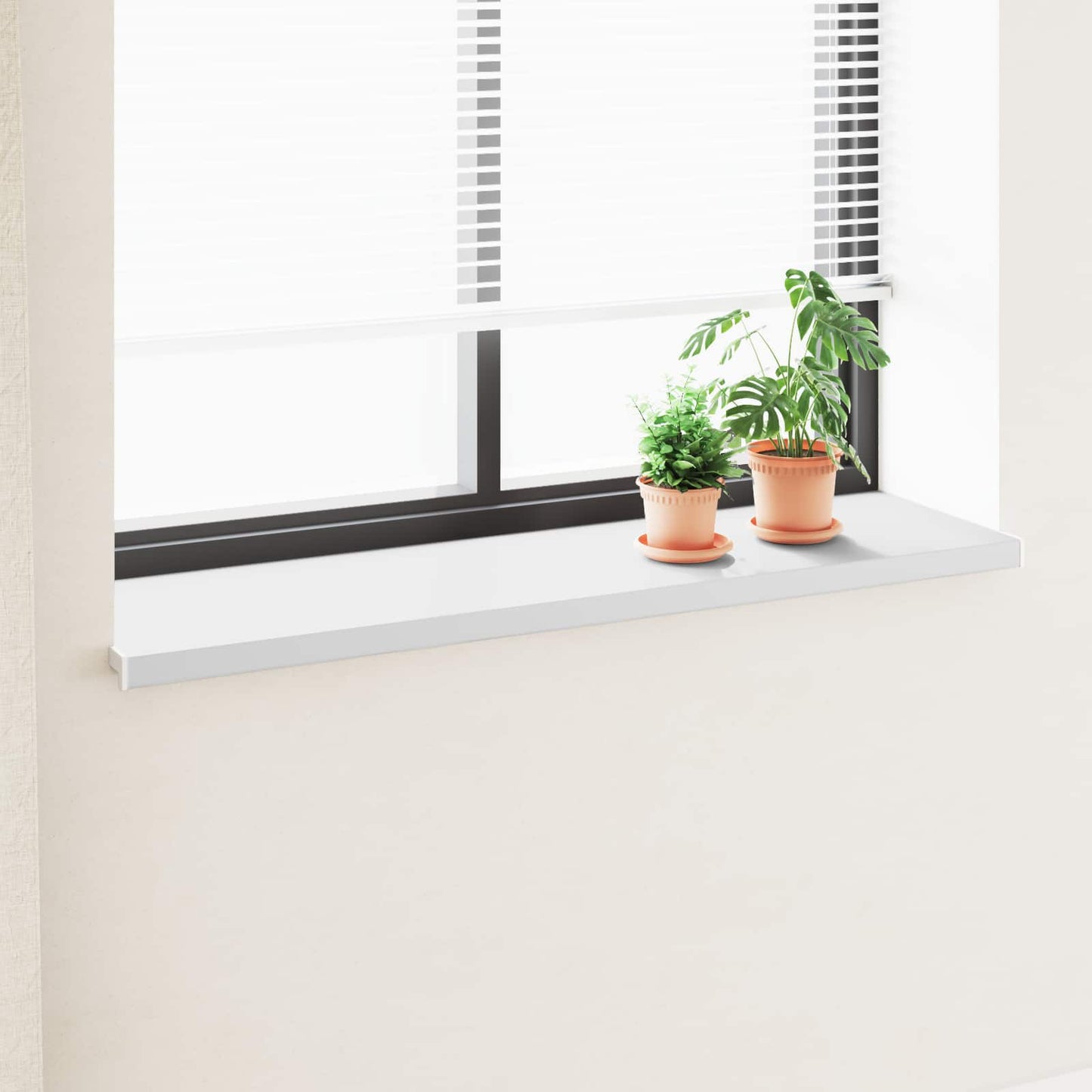 Vinduskarmer Hvit 160 x 40 x 4,5 cm PVC
