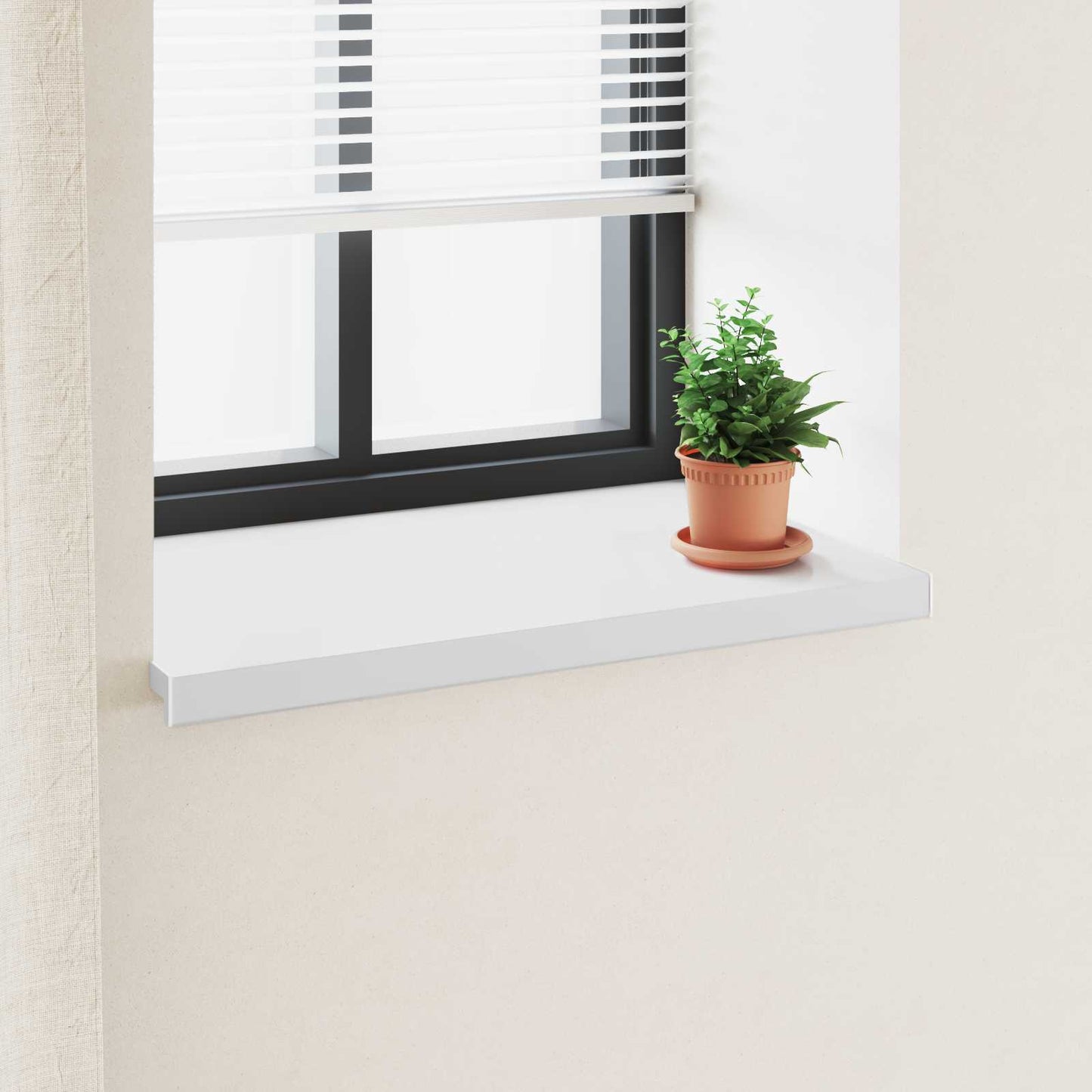Vinduskarmer Hvit 60 x 50 x 4,5 cm PVC