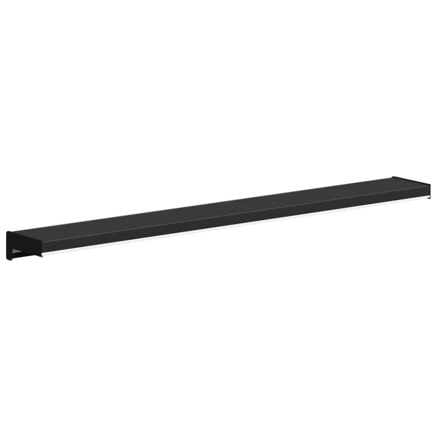 Vinduskarmer Svart med trestruktur 60 x 10 x 4,5 cm PVC