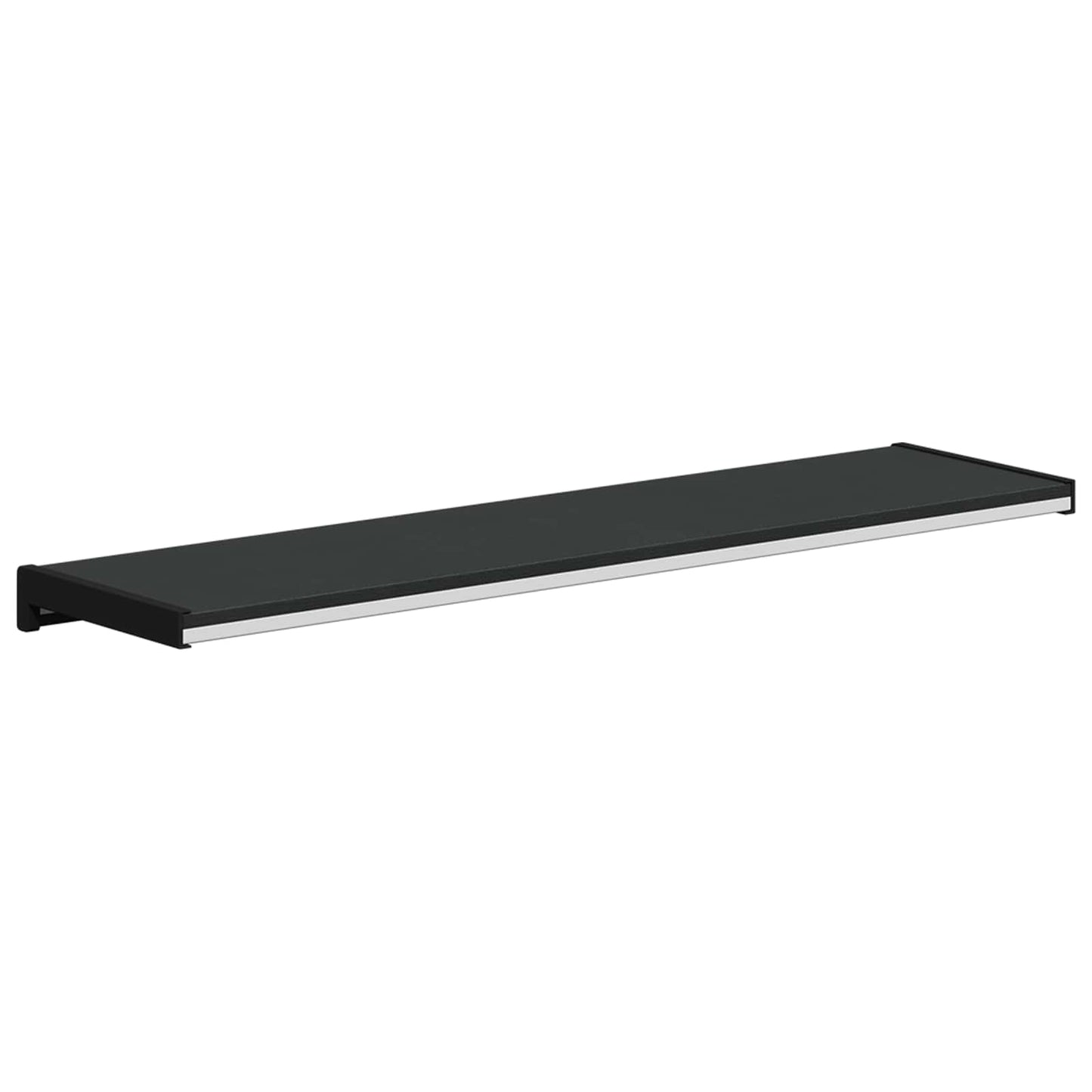 Vinduskarmer Svart med trestruktur 60 x 25 x 4,5 cm PVC