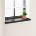 Vinduskarmer Svart med trestruktur 60 x 35 x 4,5 cm PVC