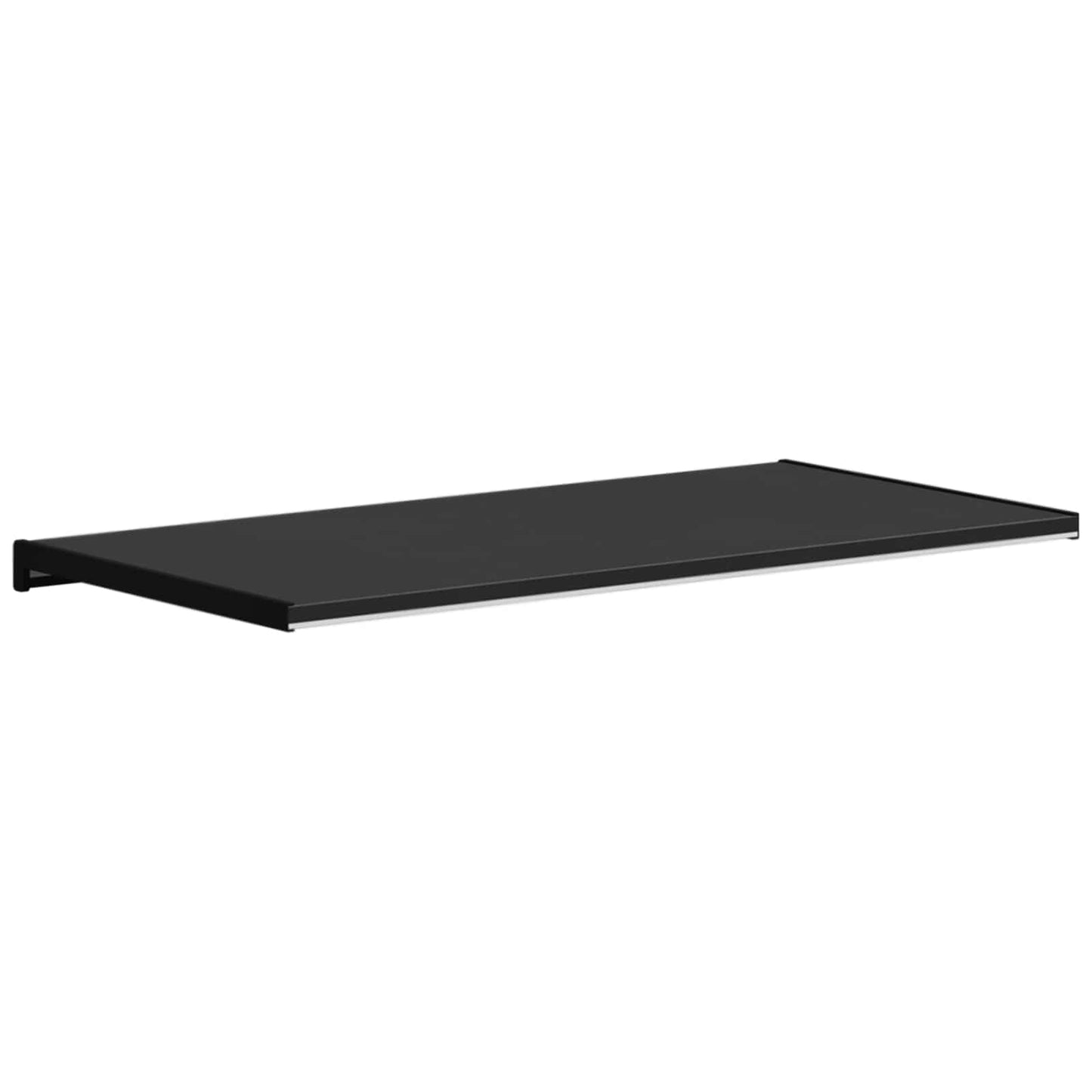 Vinduskarmer Svart med trestruktur 60 x 40 x 4,5 cm PVC