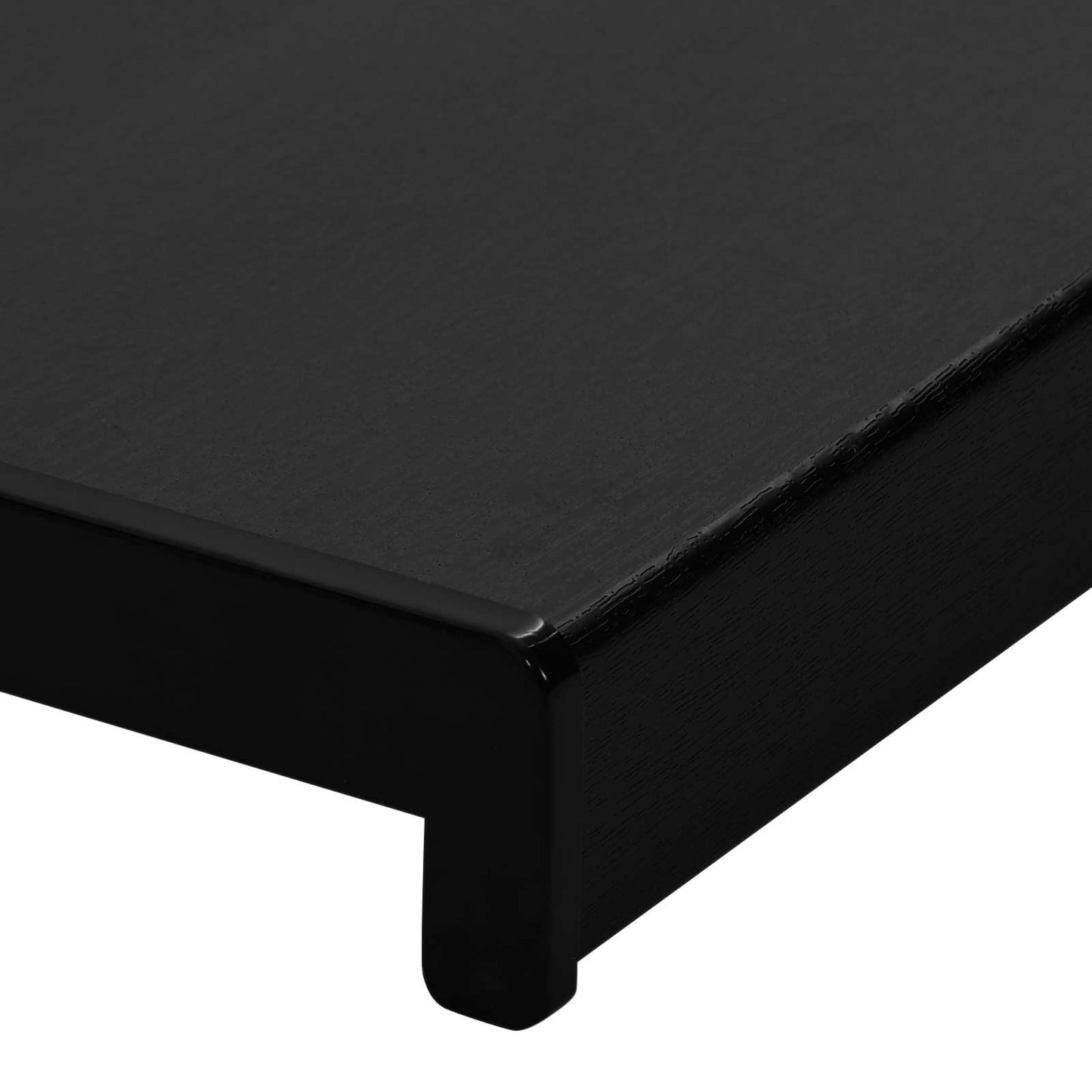 Vinduskarmer Svart med trestruktur 160 x 45 x 4,5 cm PVC