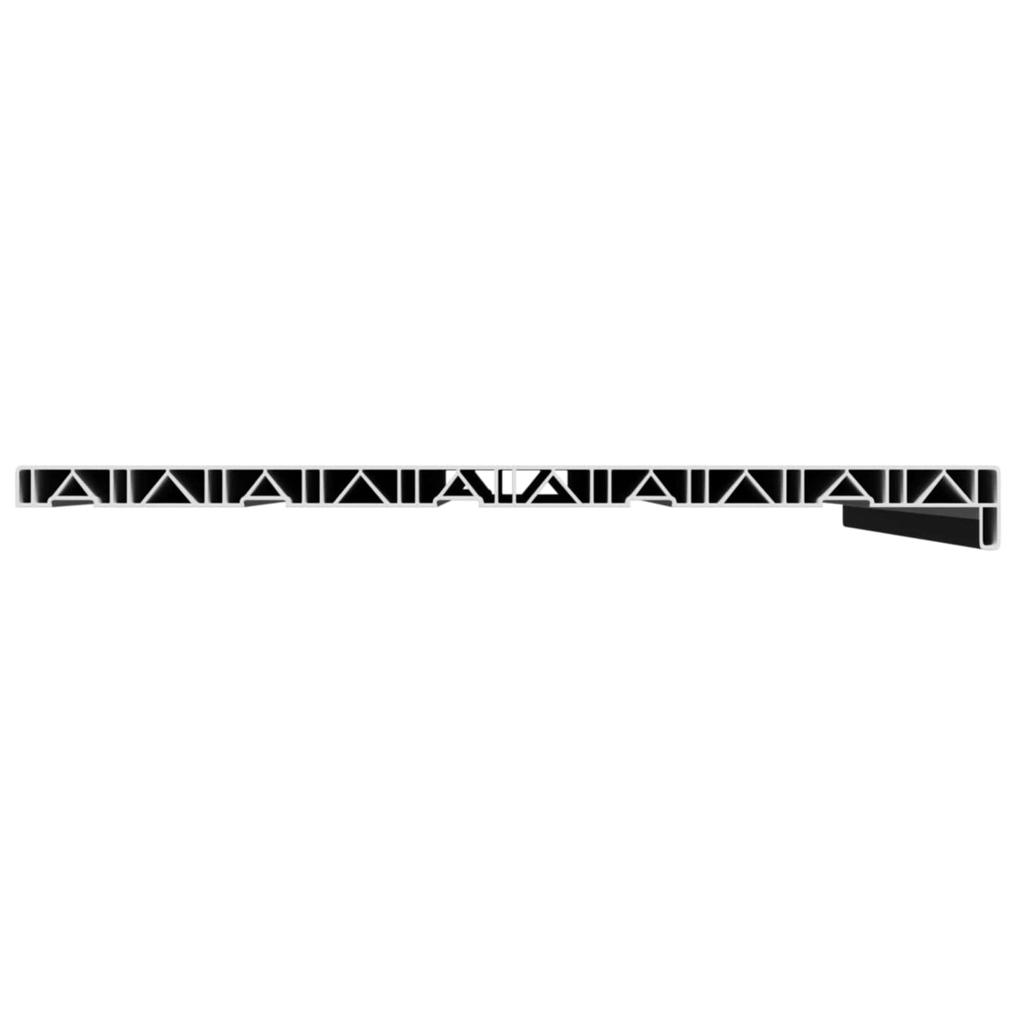 Vinduskarmer Svart med trestruktur 100 x 50 x 4,5 cm PVC
