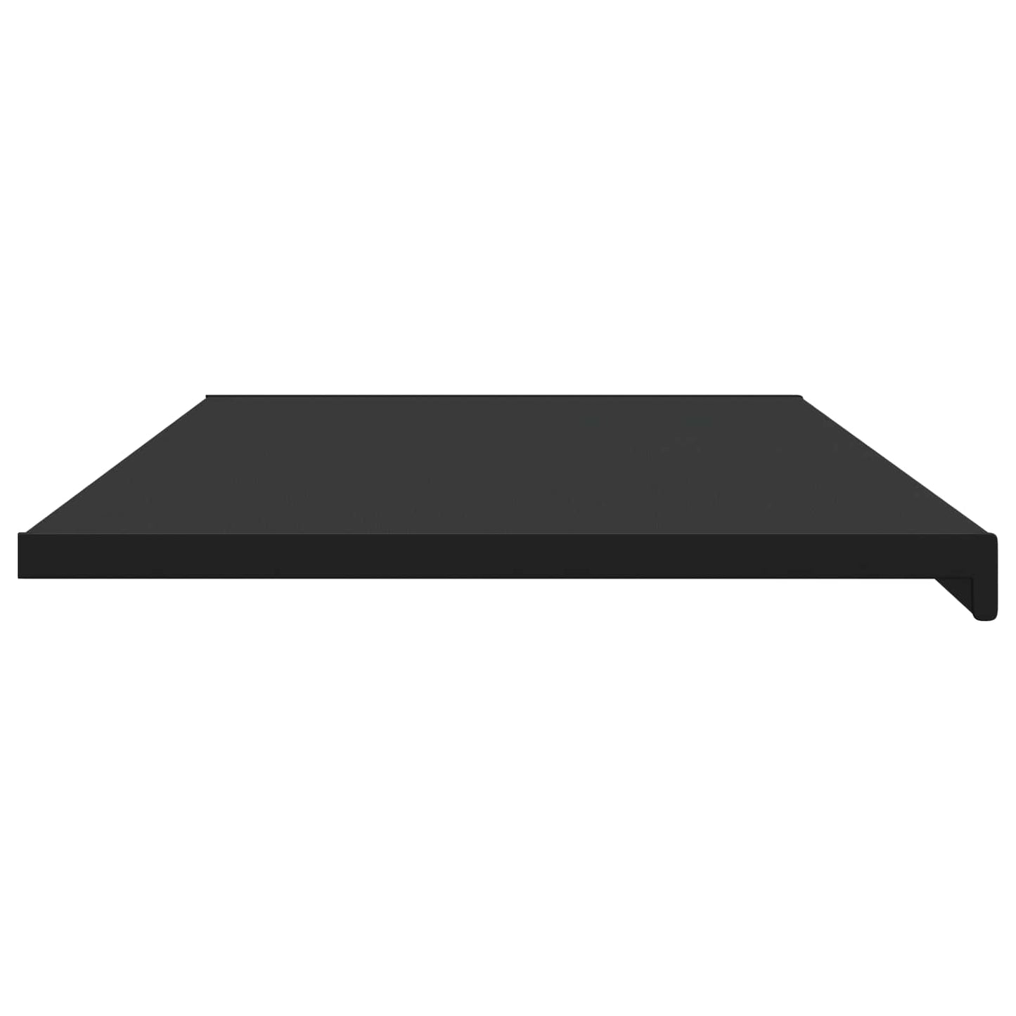 Vinduskarmer Svart med trestruktur 140 x 50 x 4,5 cm PVC