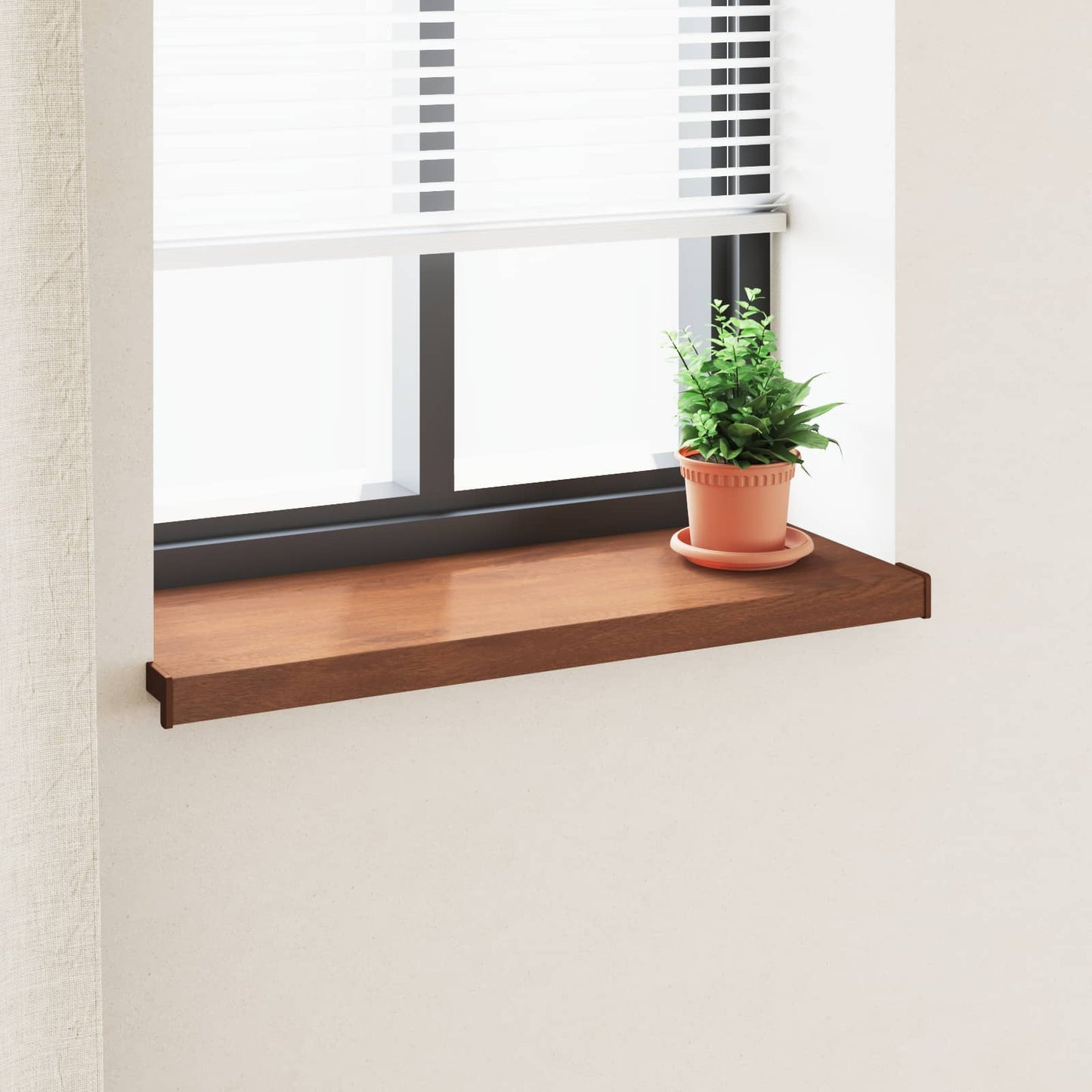 Vinduskarmer Brunt tre 80 x 30 x 4,5 cm PVC
