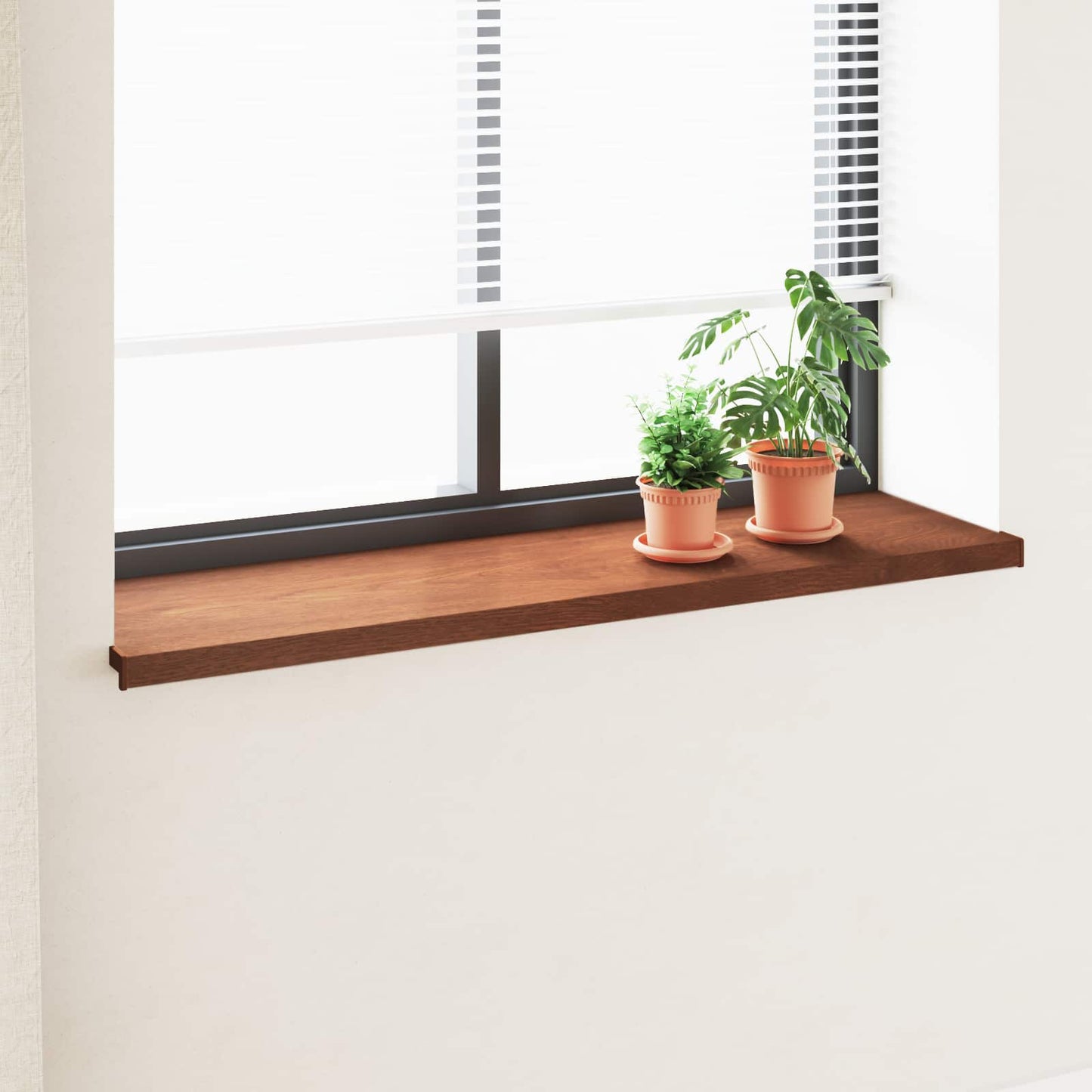 Vinduskarmer Brunt tre 160 x 45 x 4,5 cm PVC