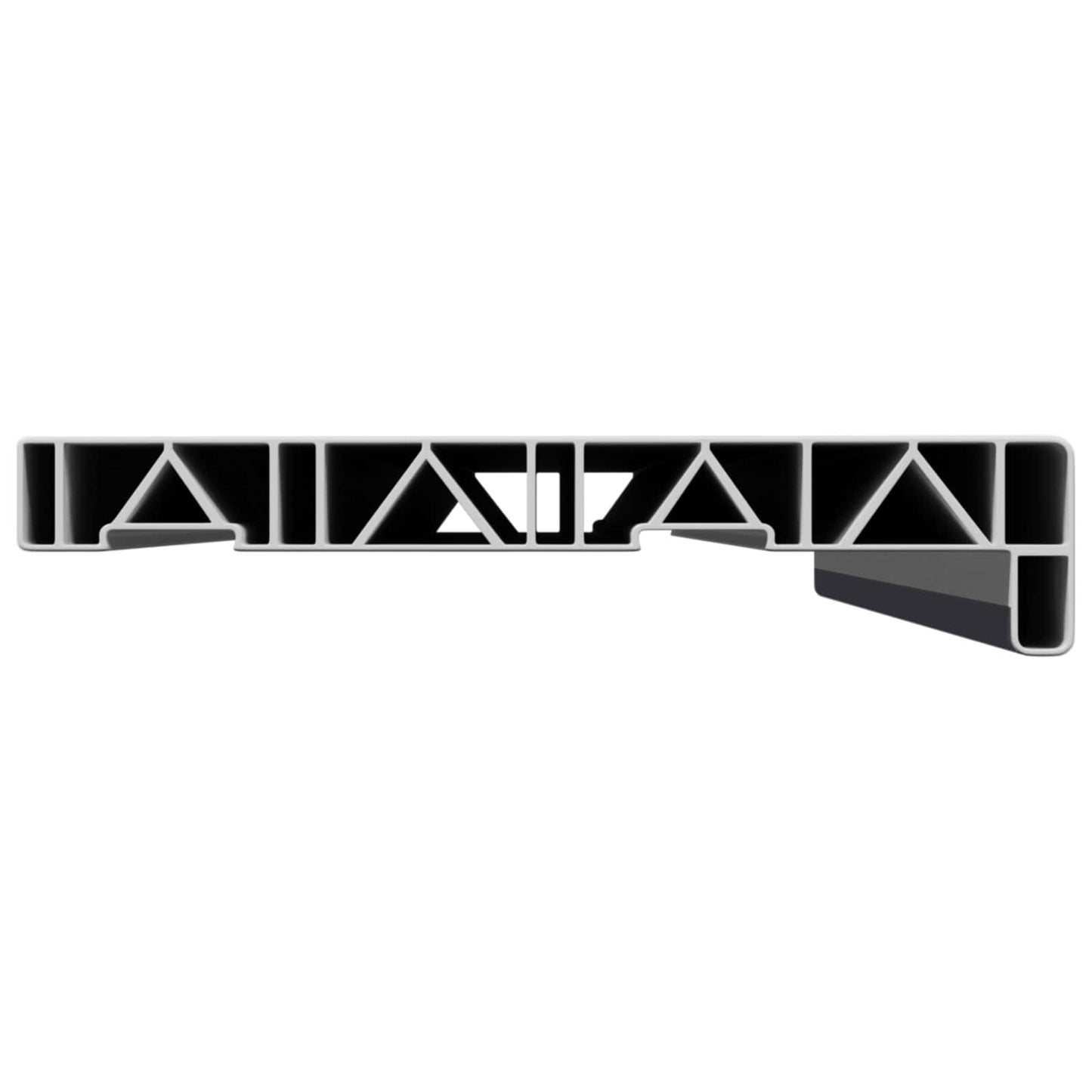Vinduskarmer Anthracitt med trestruktur 80 x 25 x 4,5 cm PVC