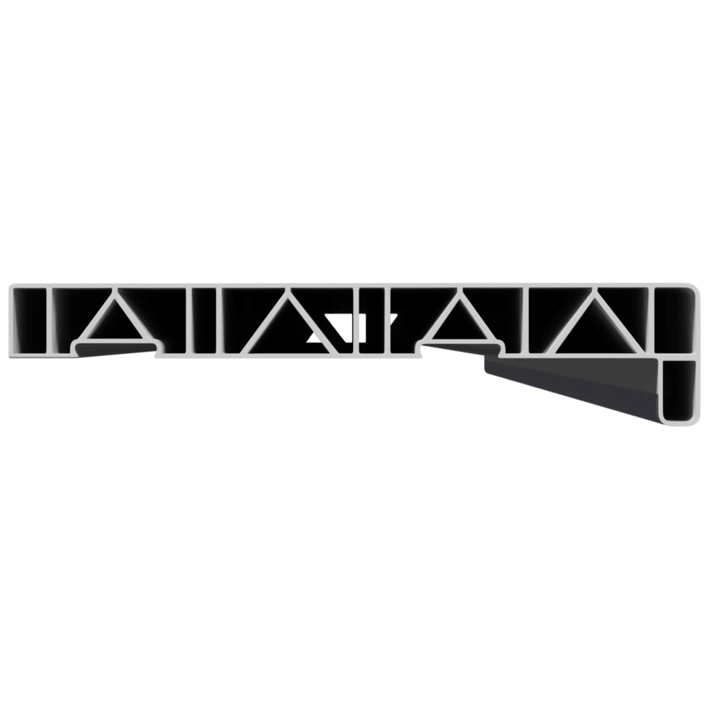 Vinduskarmer Anthracitt med trestruktur 140 x 25 x 4,5 cm PVC