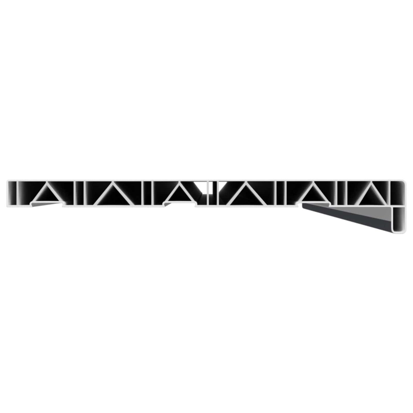 Vinduskarmer Anthracitt med trestruktur 160 x 35 x 4,5 cm PVC