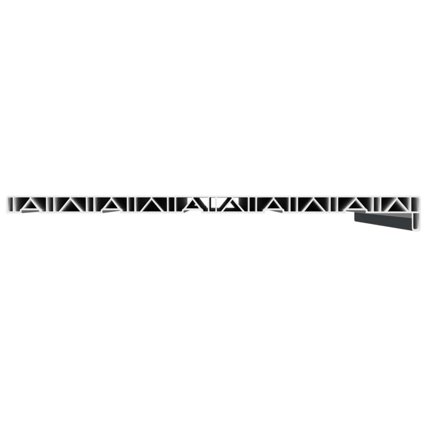 Vinduskarmer Anthracitt med trestruktur 100 x 50 x 4,5 cm PVC