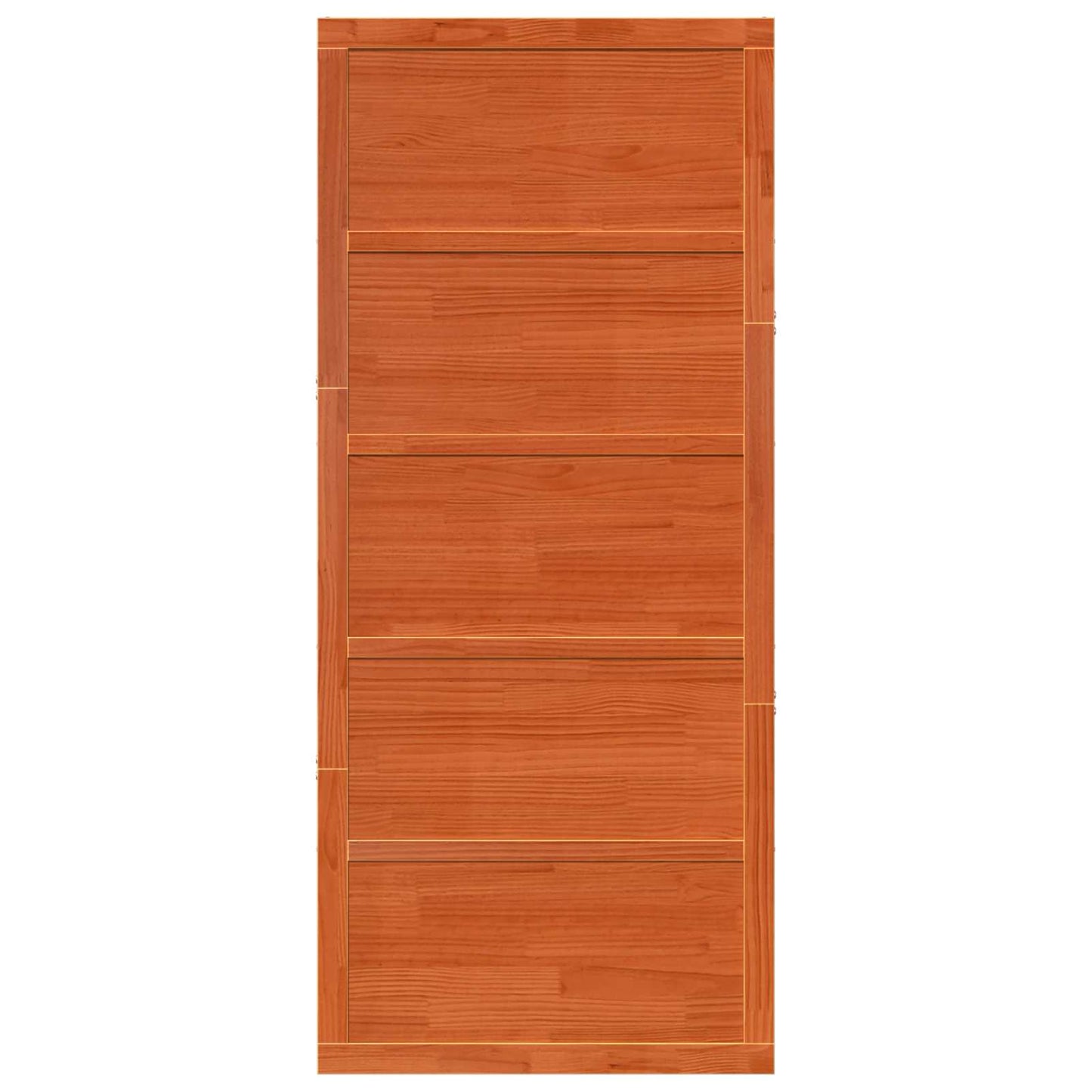 Låvedør Voksbrun 90 x 2,5 x 208 cm Heltre furu