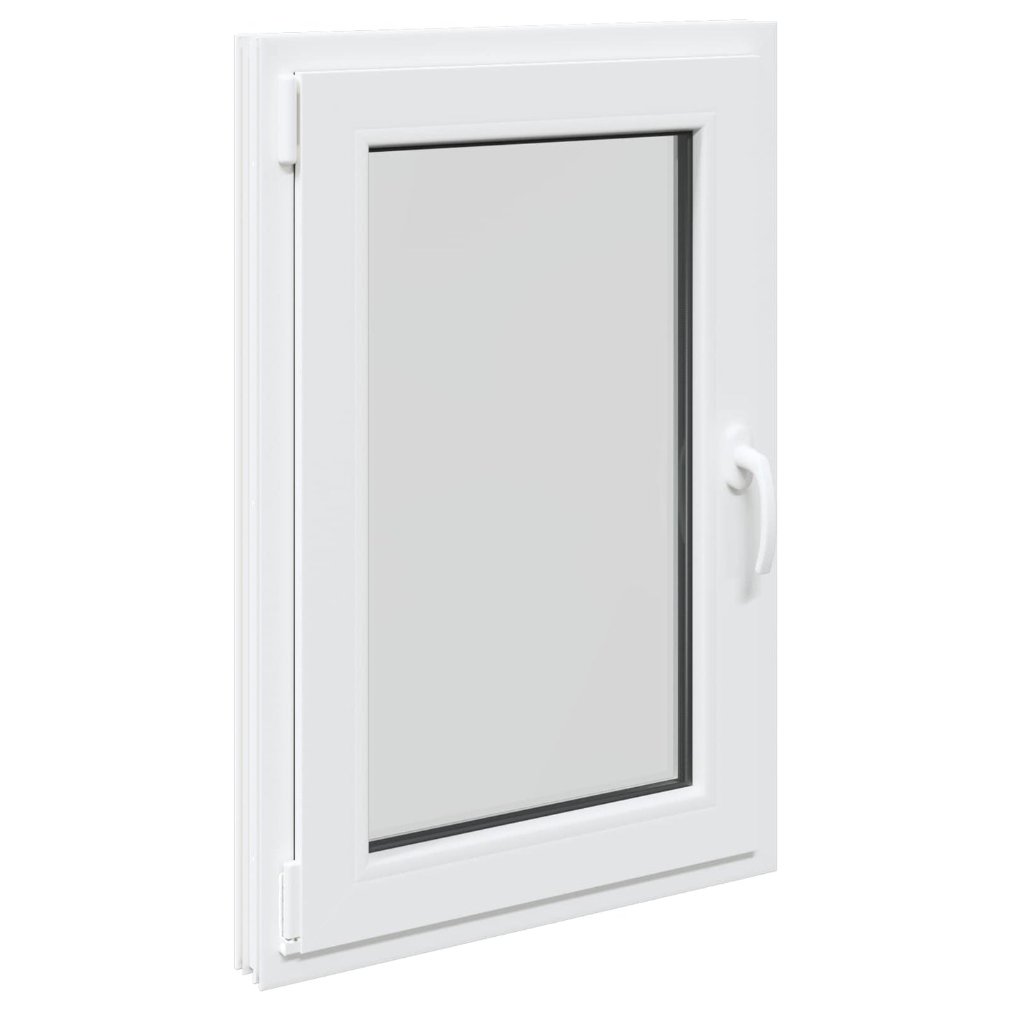 Kjølevindu RISOR 60 x 80 cm PVC og glass Hvit