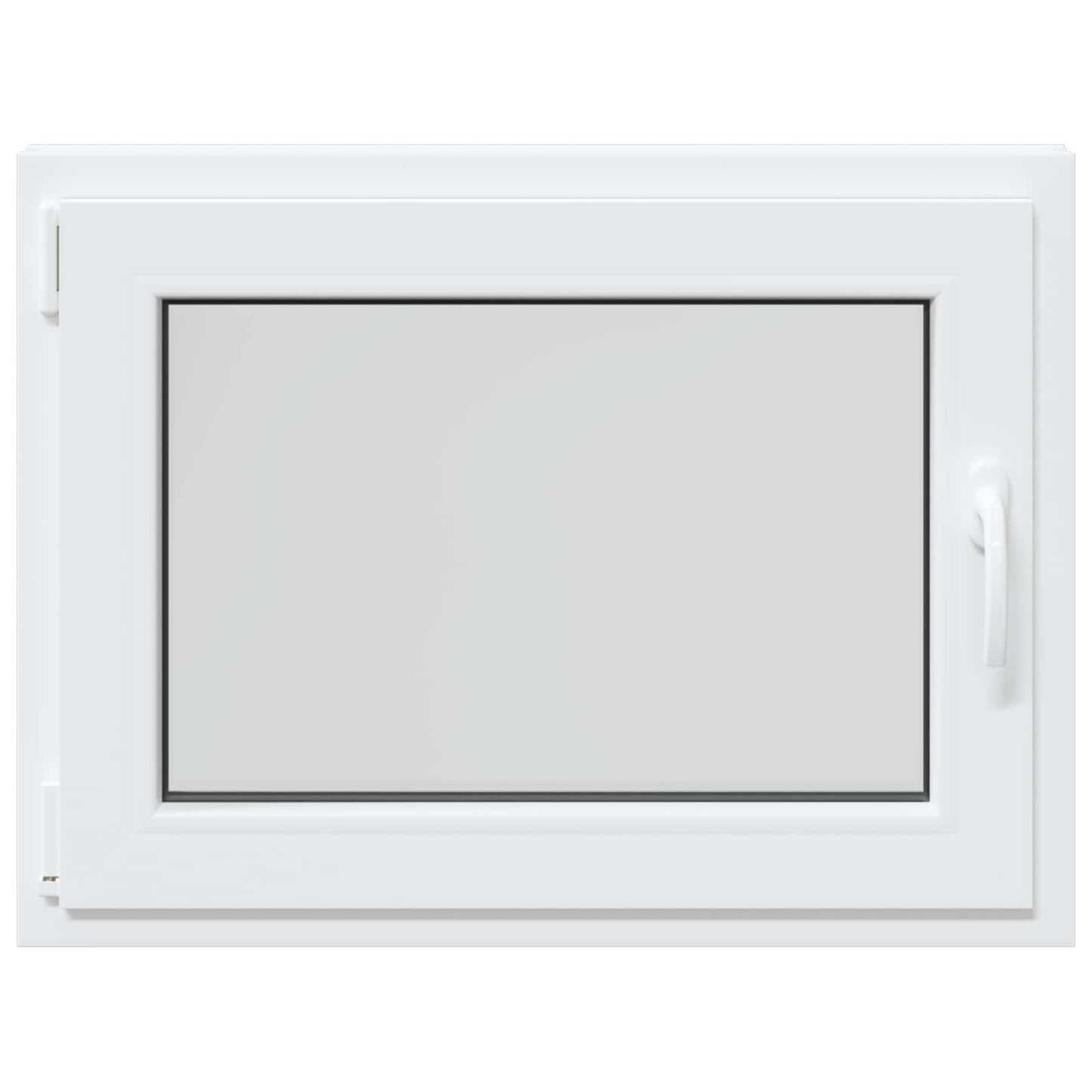 Kjølevindu RISOR 80 x 50 cm PVC og glass Hvit
