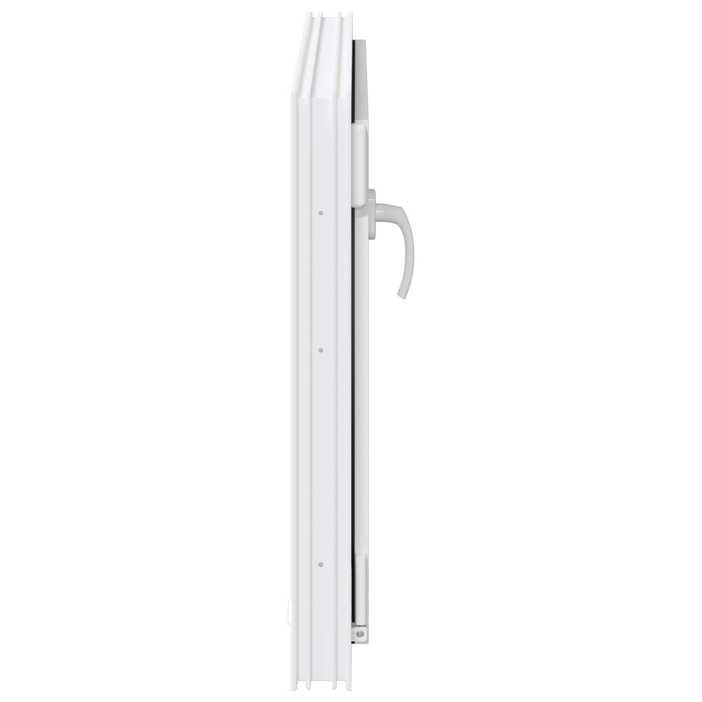 Kjølevindu RISOR 80 x 50 cm PVC og glass Hvit