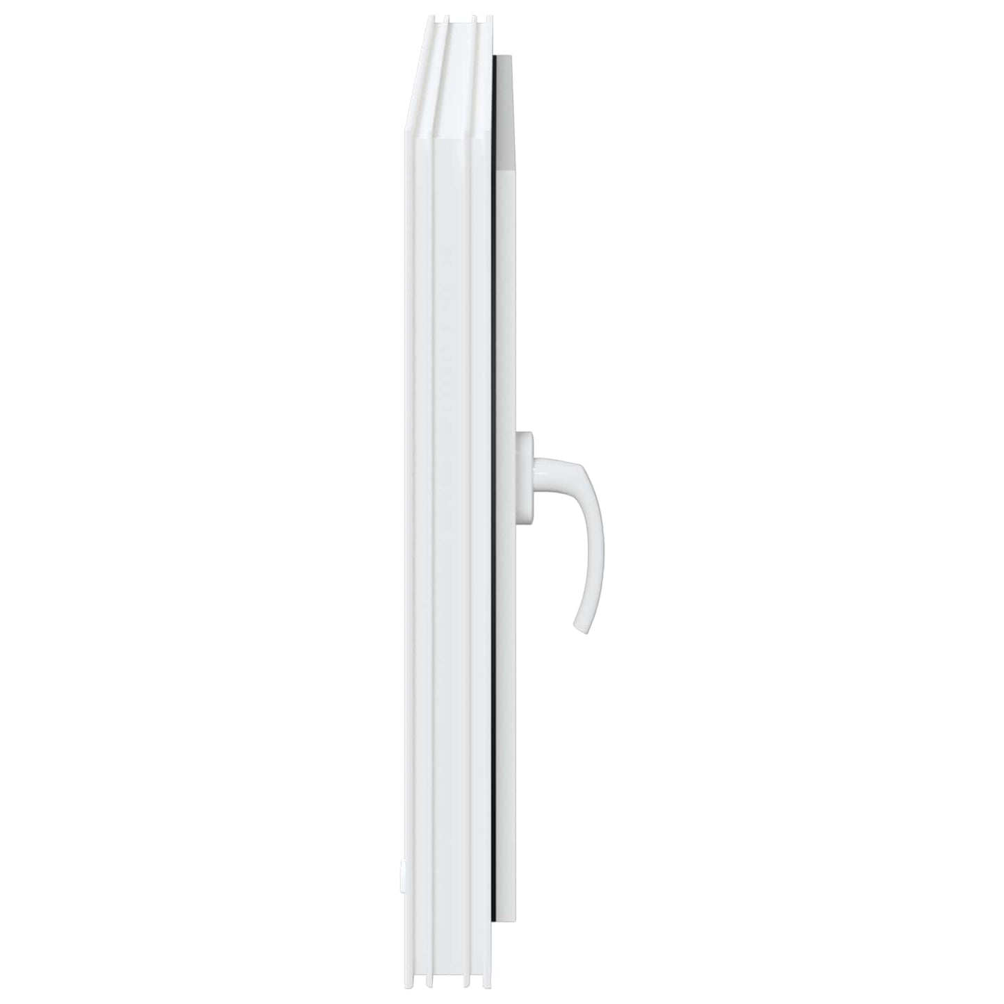 Kjølevindu RISOR 80 x 70 cm PVC og glass Hvit