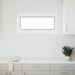 Kjølevindu RISOR 100 x 50 cm PVC og glass Hvit