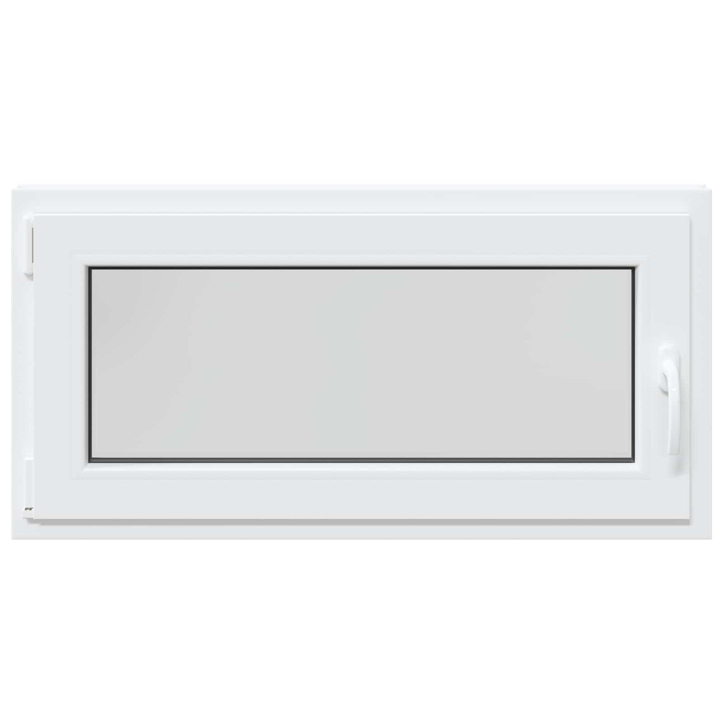 Kjølevindu RISOR 100 x 50 cm PVC og glass Hvit