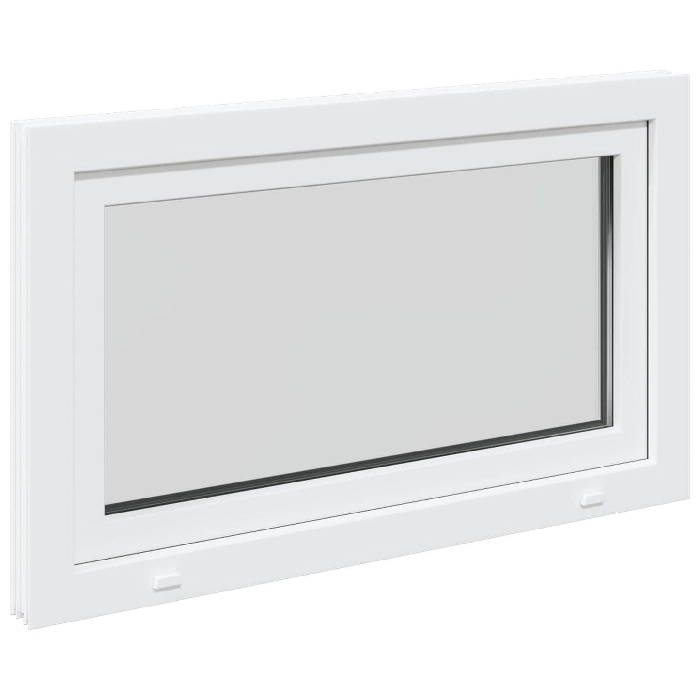 Kjølevindu RISOR 100 x 60 cm PVC og glass Hvit