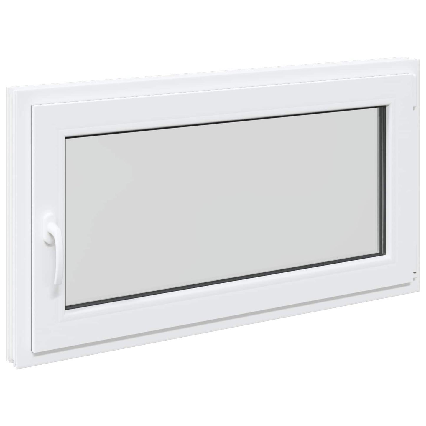 Kjølevindu RISOR 110 x 50 cm PVC og glass Hvit