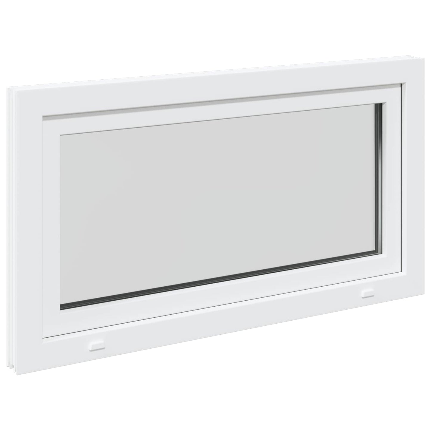 Kjølevindu RISOR 110 x 60 cm PVC og glass Hvit